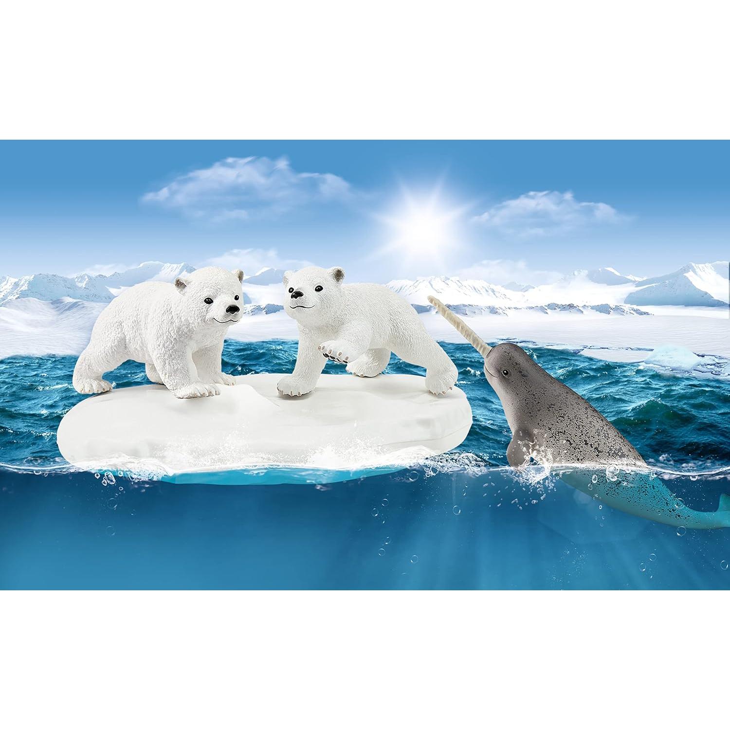Set de Juego Parque Polar Schleich 4 Piezas para Niños