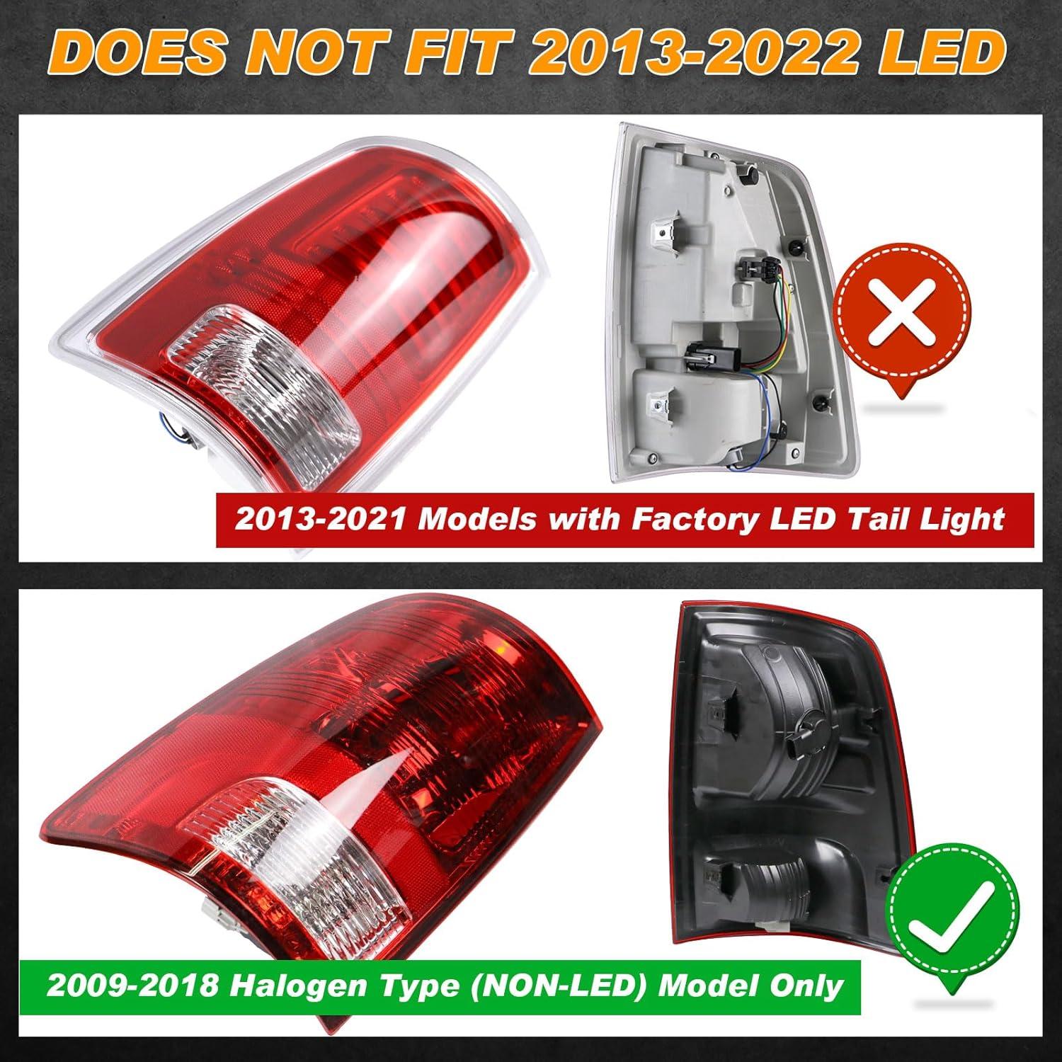 Luz Trasera Halógena Nakuuly para Dodge Ram 2009-2018