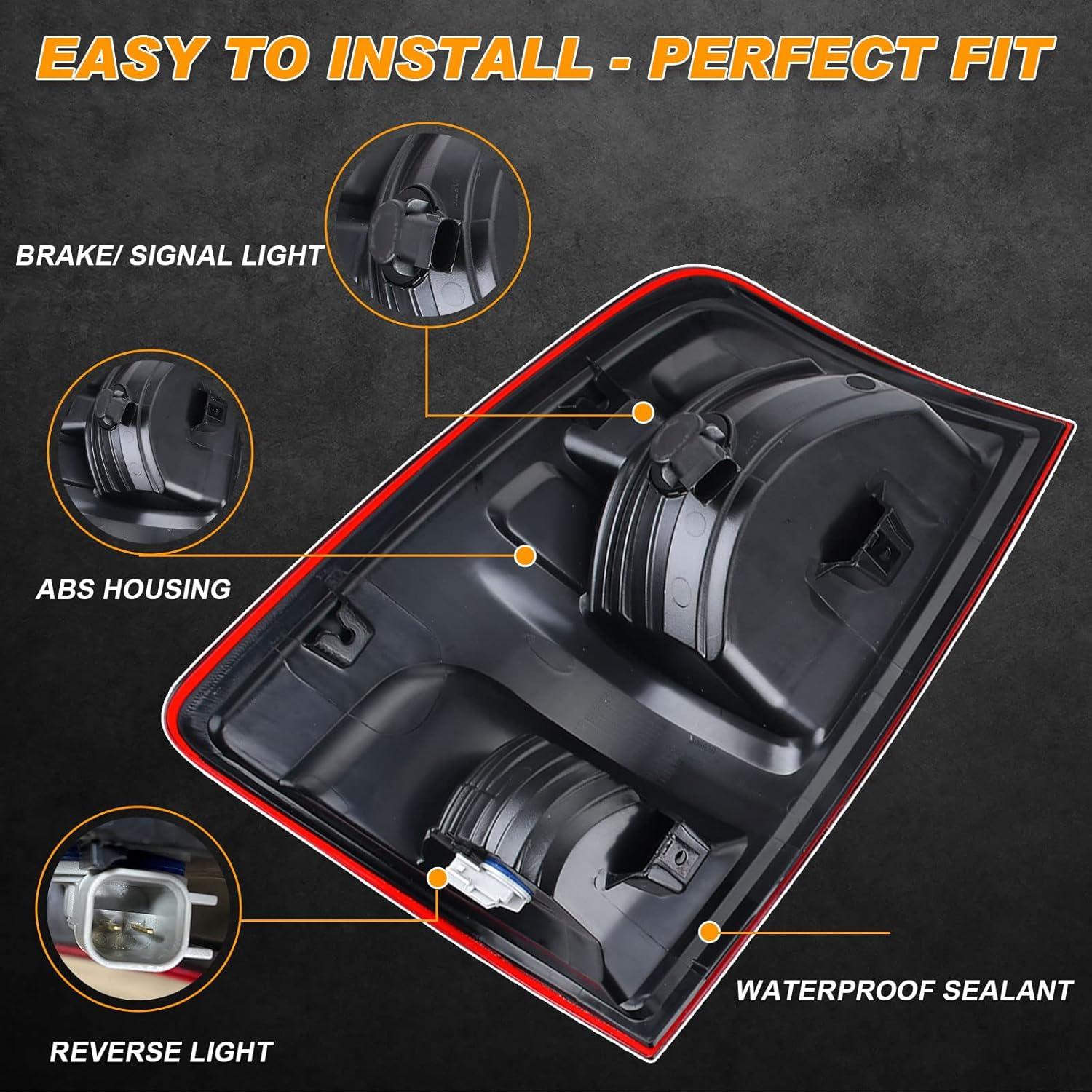 Luz Trasera Halógena Nakuuly para Dodge Ram 2009-2018