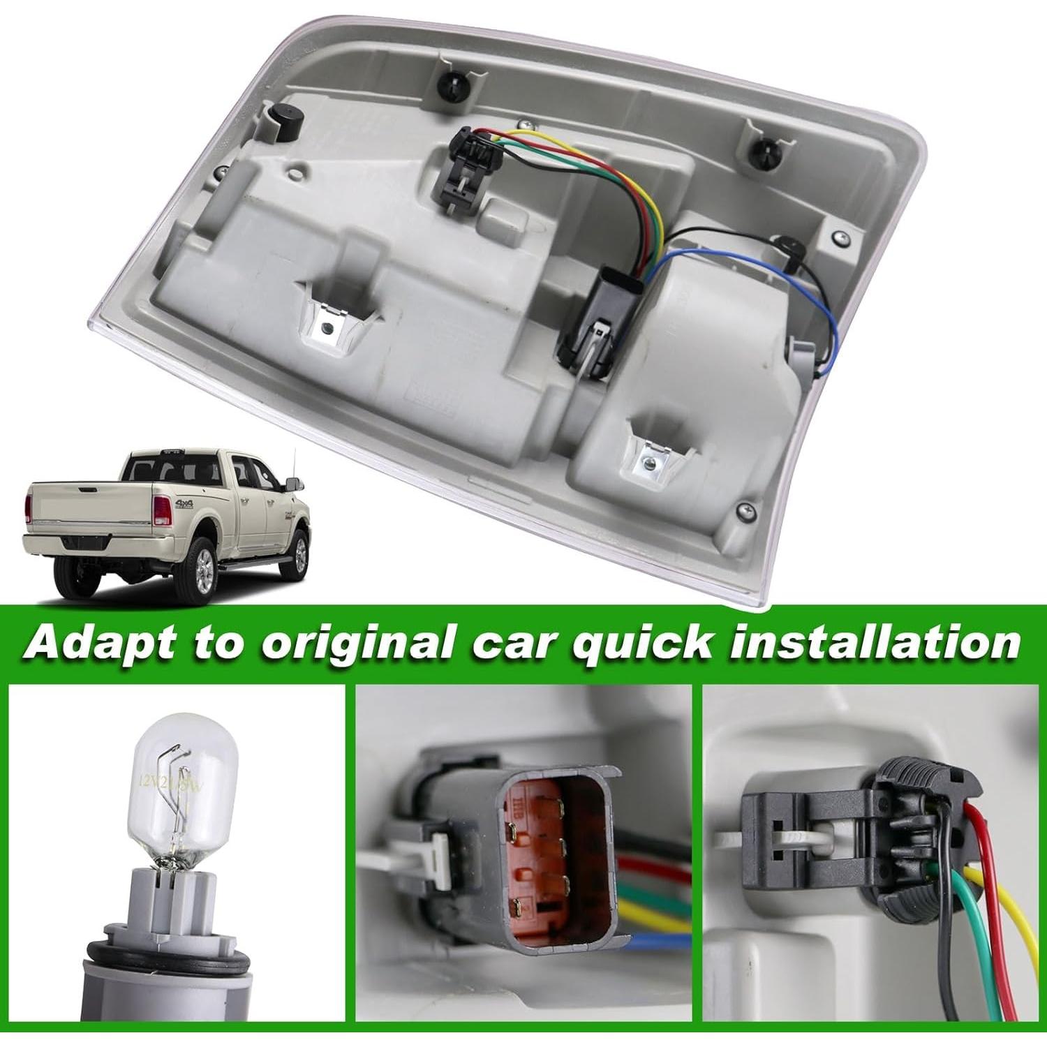 Luz Trasera LED Lochnchn para Dodge Ram 1500 2013-2018