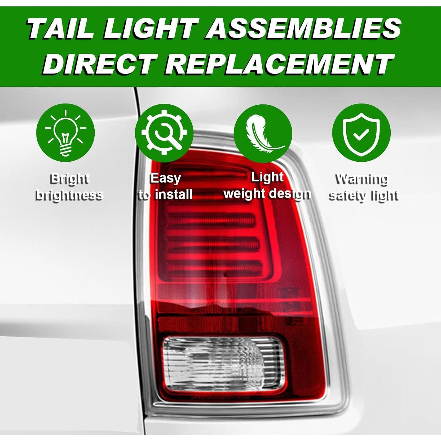 Luz Trasera LED Lochnchn para Dodge Ram 1500 2013-2018