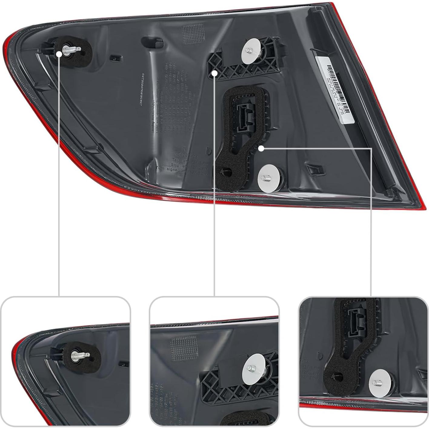 Luz Trasera LED Bokknppo para BMW 5 Series 2014-2016 - Derecho