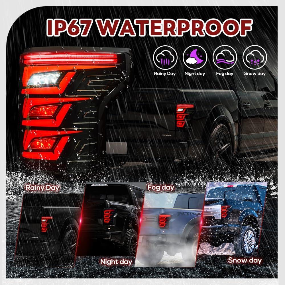 Luces Traseras LED COOLCMP para Ford F150 2015-2019