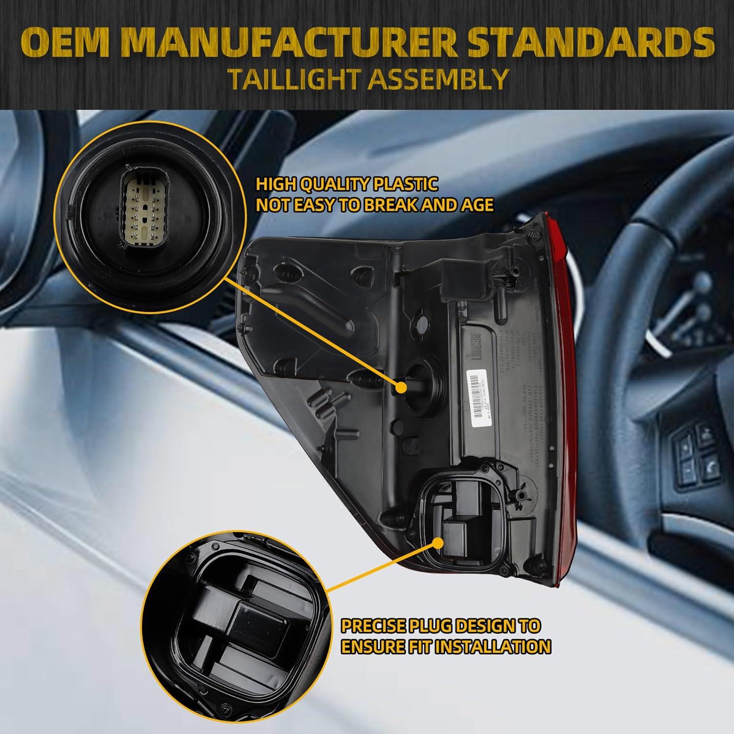 Luz Trasera LED Dasbecan Lado Pasajero Derecho Ford F150 2024-2025