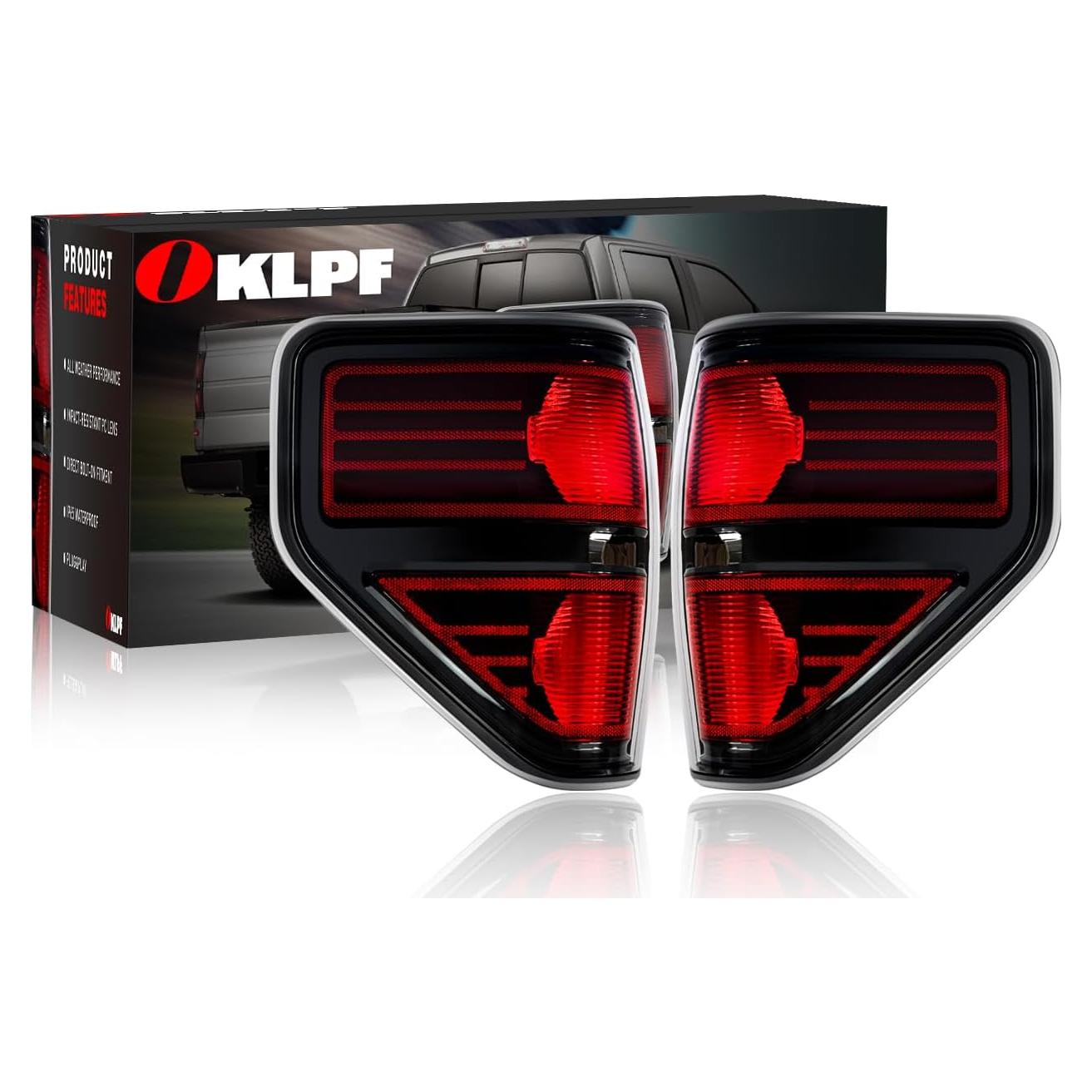 Luz Trasera de Freno OKLPF para Ford F150 2009-2014 Roja