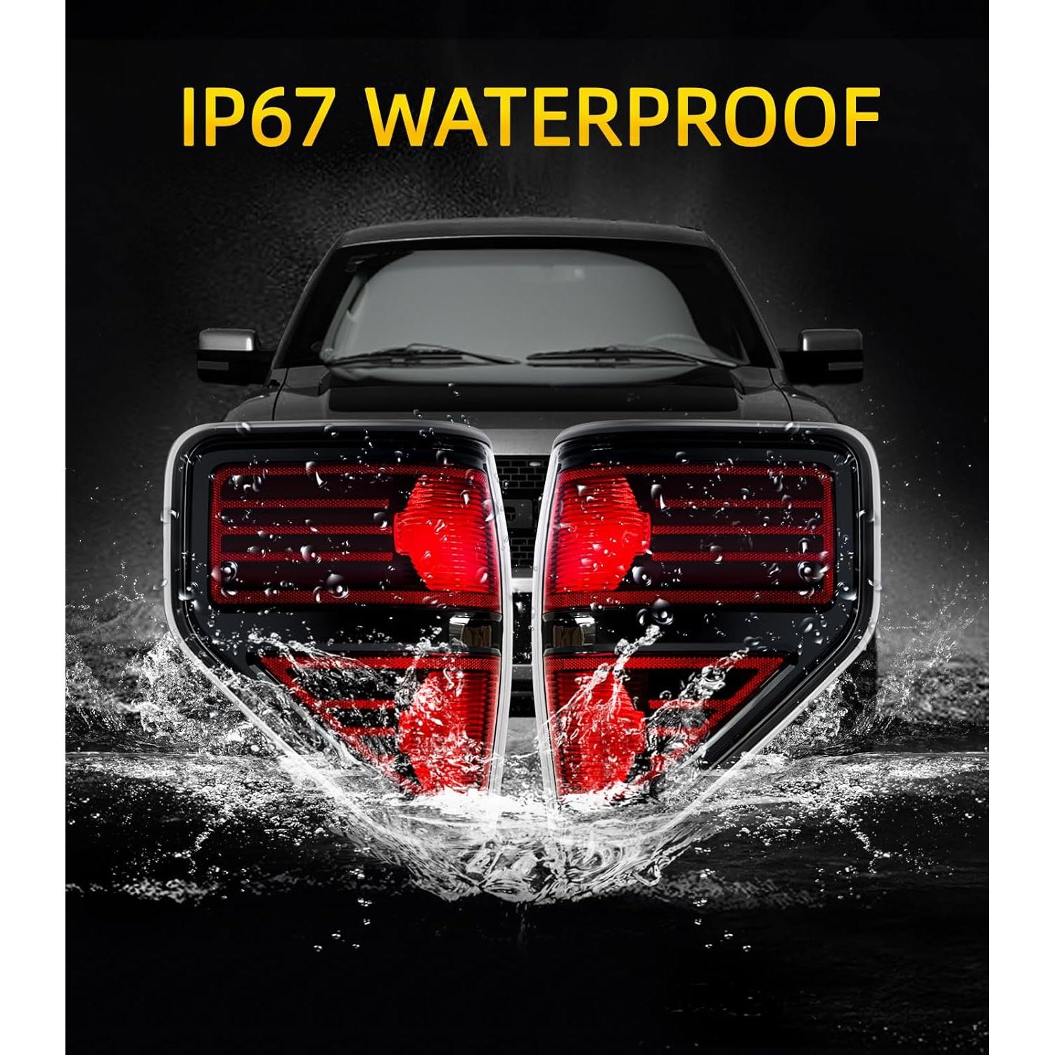 Luz Trasera de Freno OKLPF para Ford F150 2009-2014 Roja