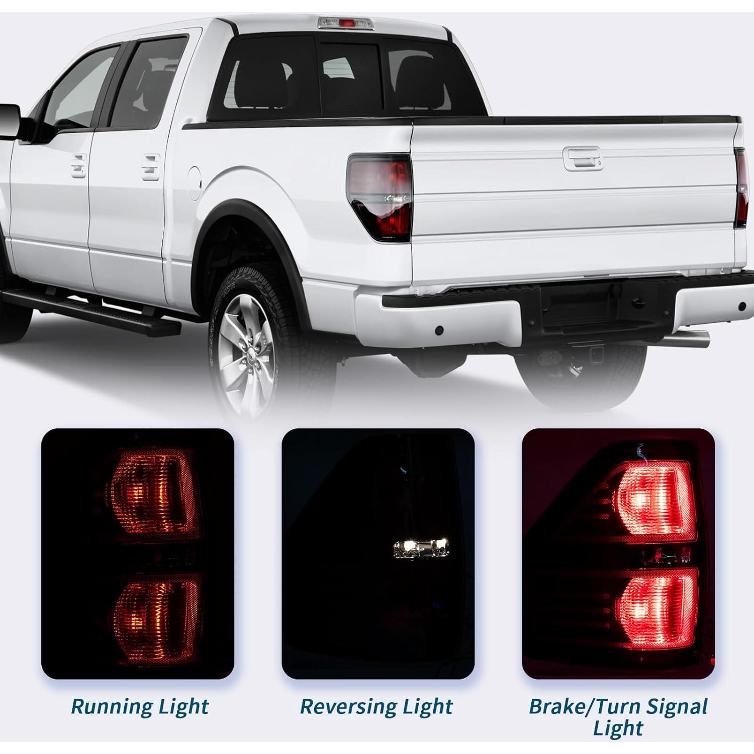 Luz de Freno Trasera VPIMOZO para Ford F150 2009-2014 Humo