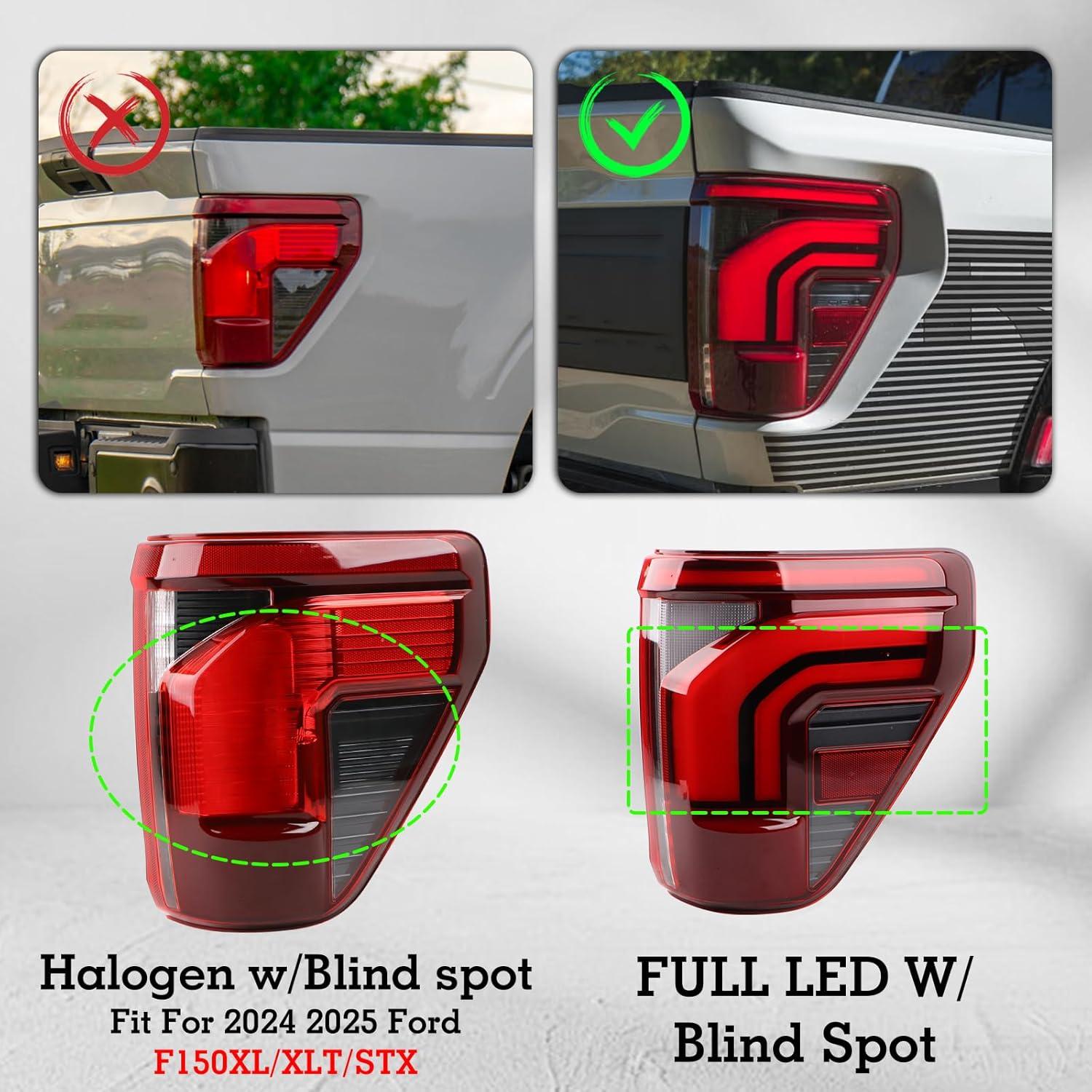 Luz Trasera LED YEQSHNG para Ford F150 2024-2025 Lado Derecho