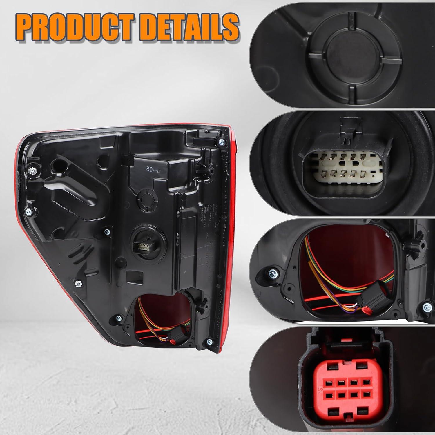 Luz Trasera LED YEQSHNG para Ford F150 2024-2025 Lado Derecho