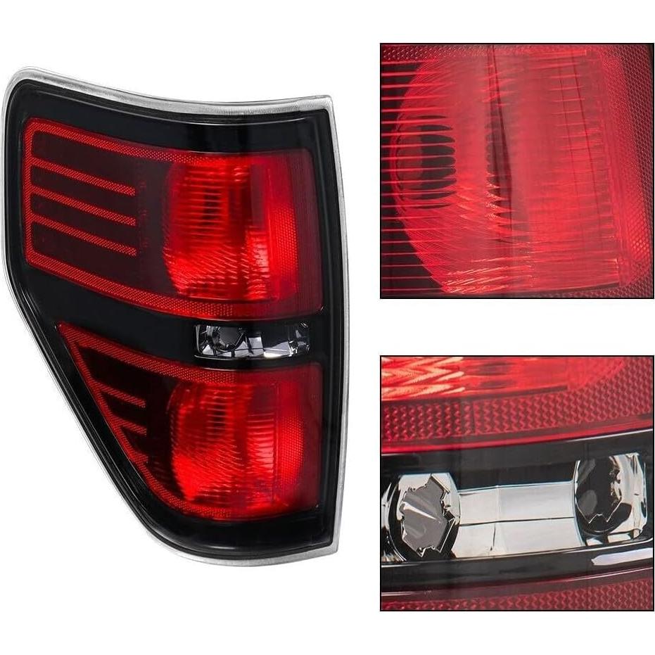 Juego de 2 luces traseras YIZISECCE para Ford F150 09-14