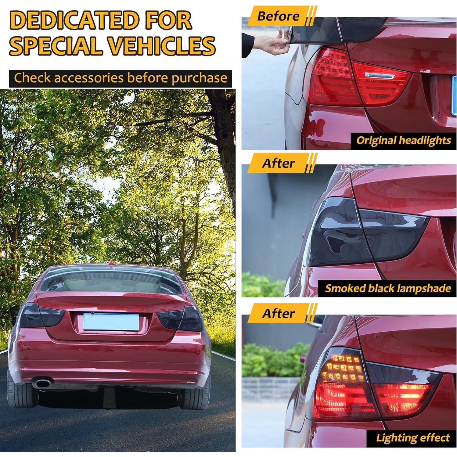 Cubierta de recorte de lámpara trasera ahumada BMW 3 Series M3