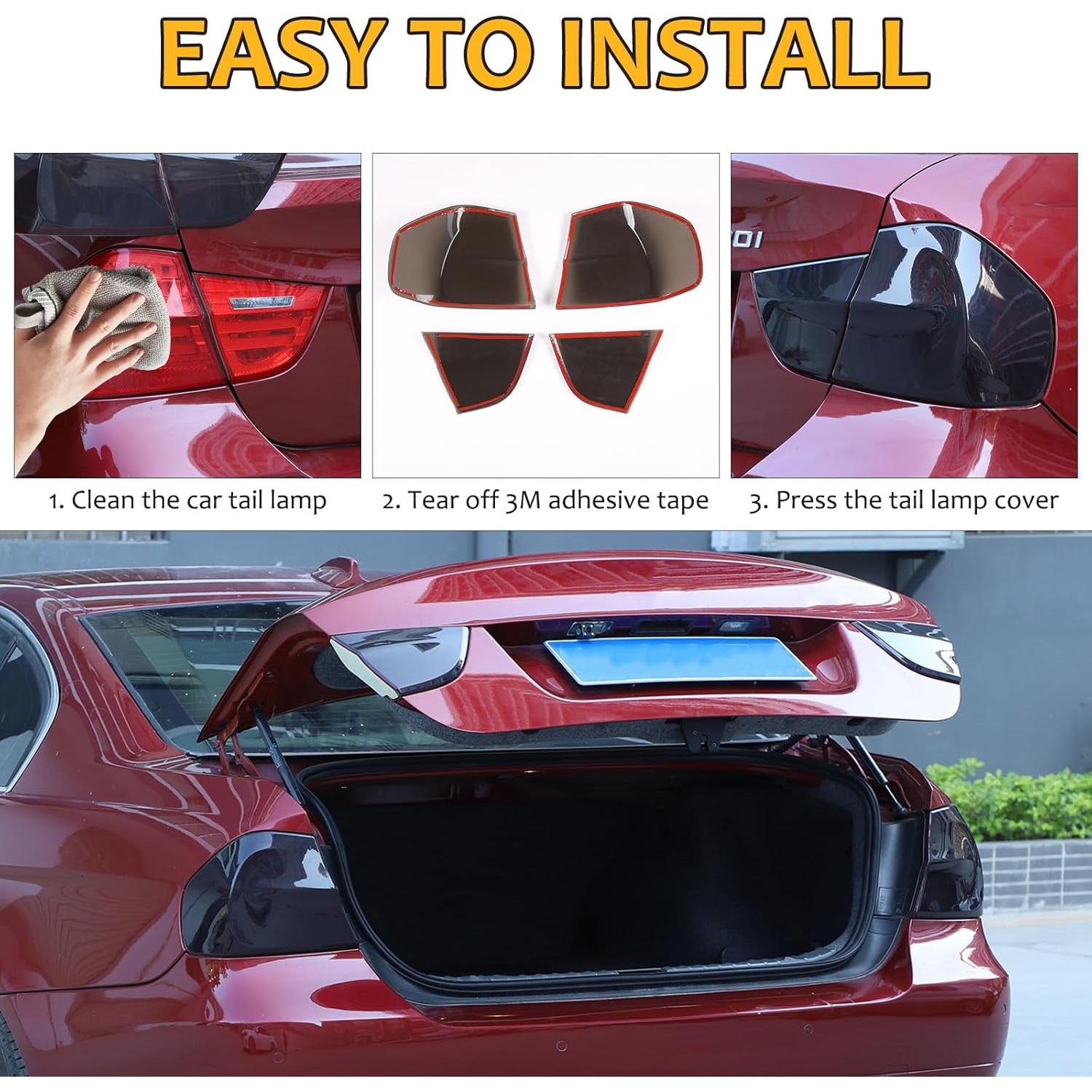 Cubierta de recorte de lámpara trasera ahumada BMW 3 Series M3