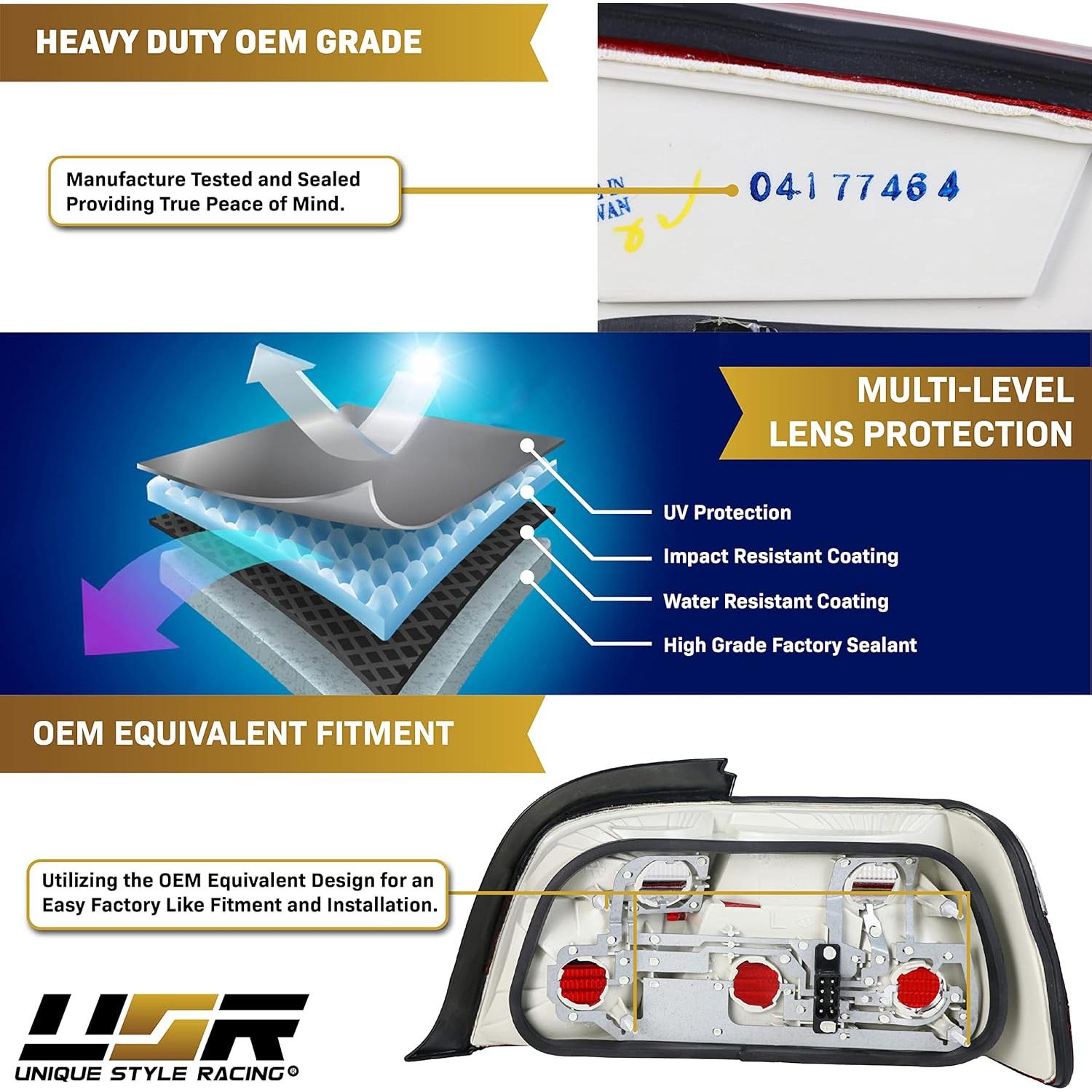 Luces Traseras DEPO E36 1992-1999 Rojo Transparente