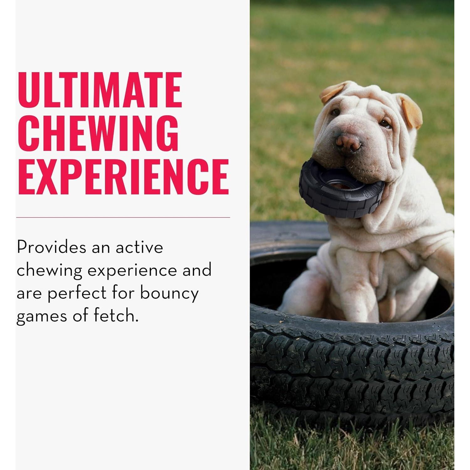 Juguete para Perros KONG Tires Grande - Caucho Duradero 11.43cm