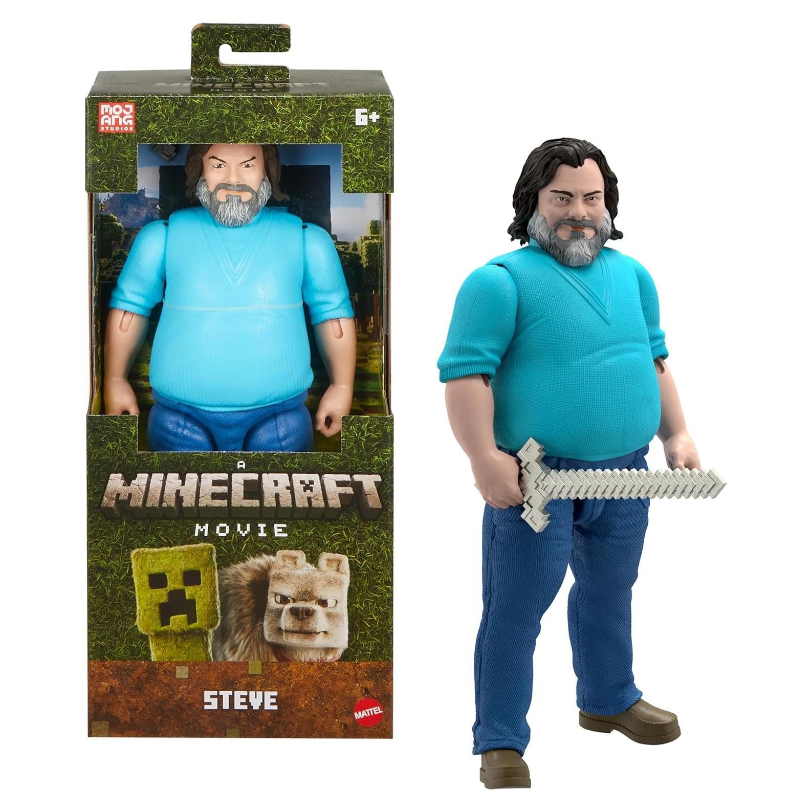 Figura de acción Mattel Minecraft Steve 30,48 cm coleccionable