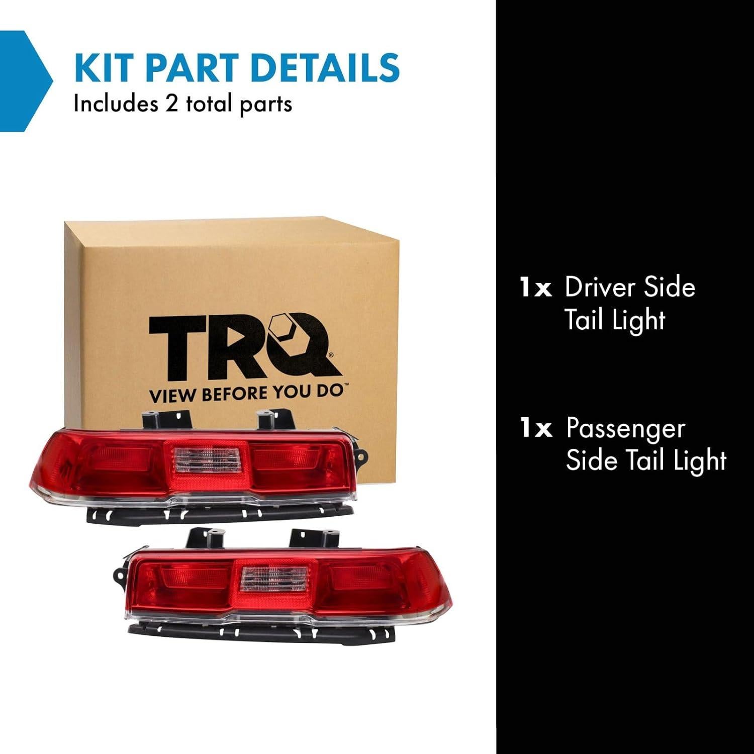 Juego de Luces Traseras TRQ LTA87414 para Chevrolet Camaro 2014-2015