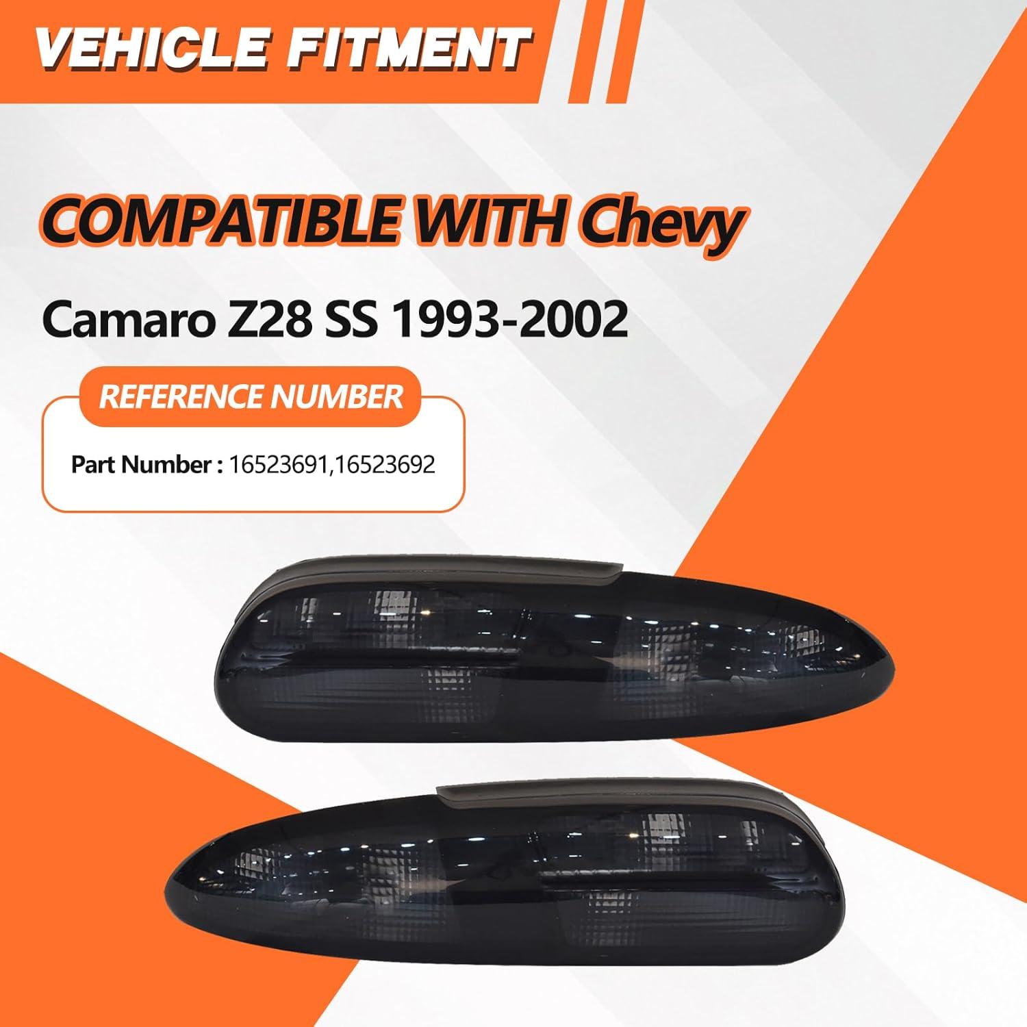 Luces Traseras JX RACING para Chevy Camaro 1993-2002 Ahumado