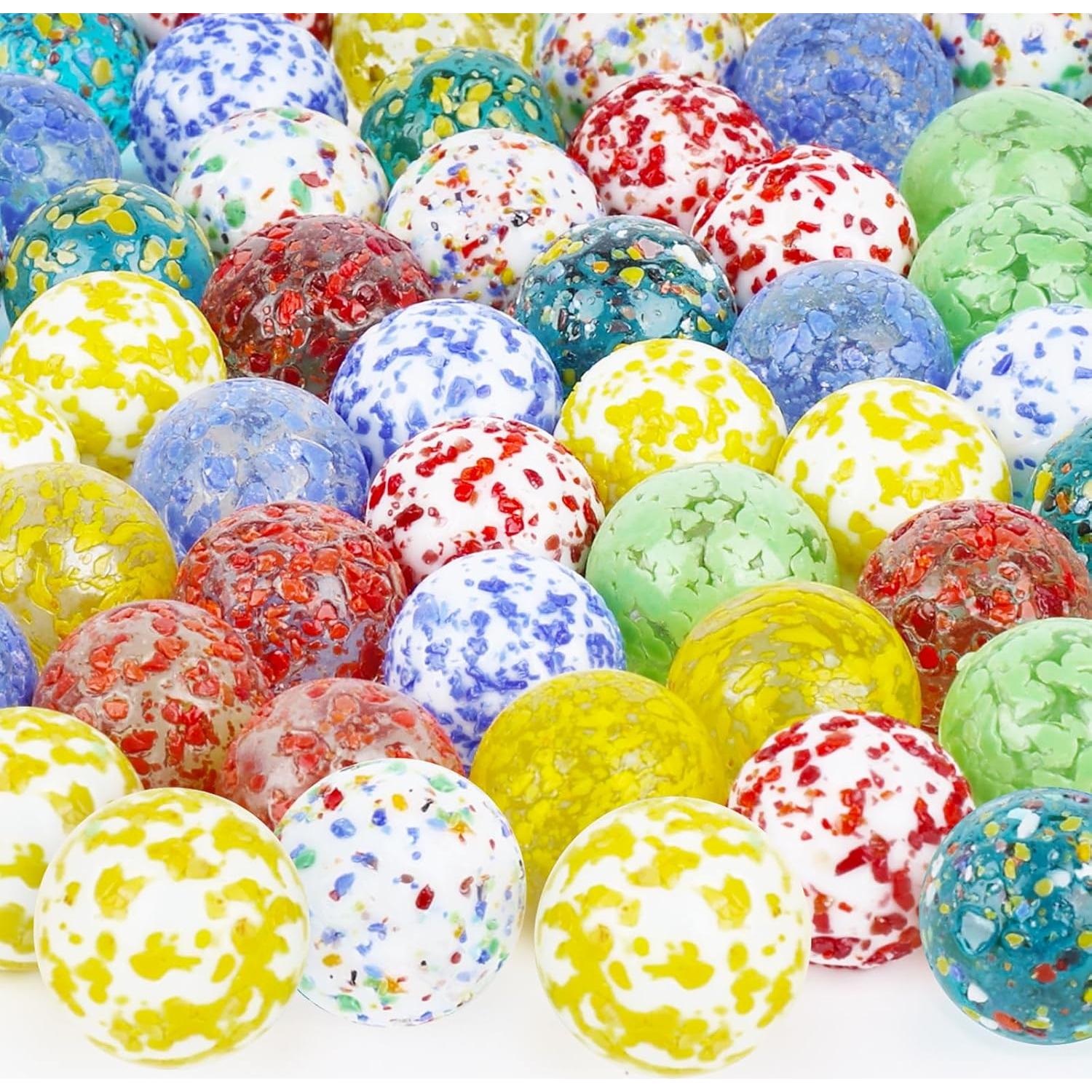 Canicas de vidrio 60PCS 3 Nutrias para juegos y manualidades