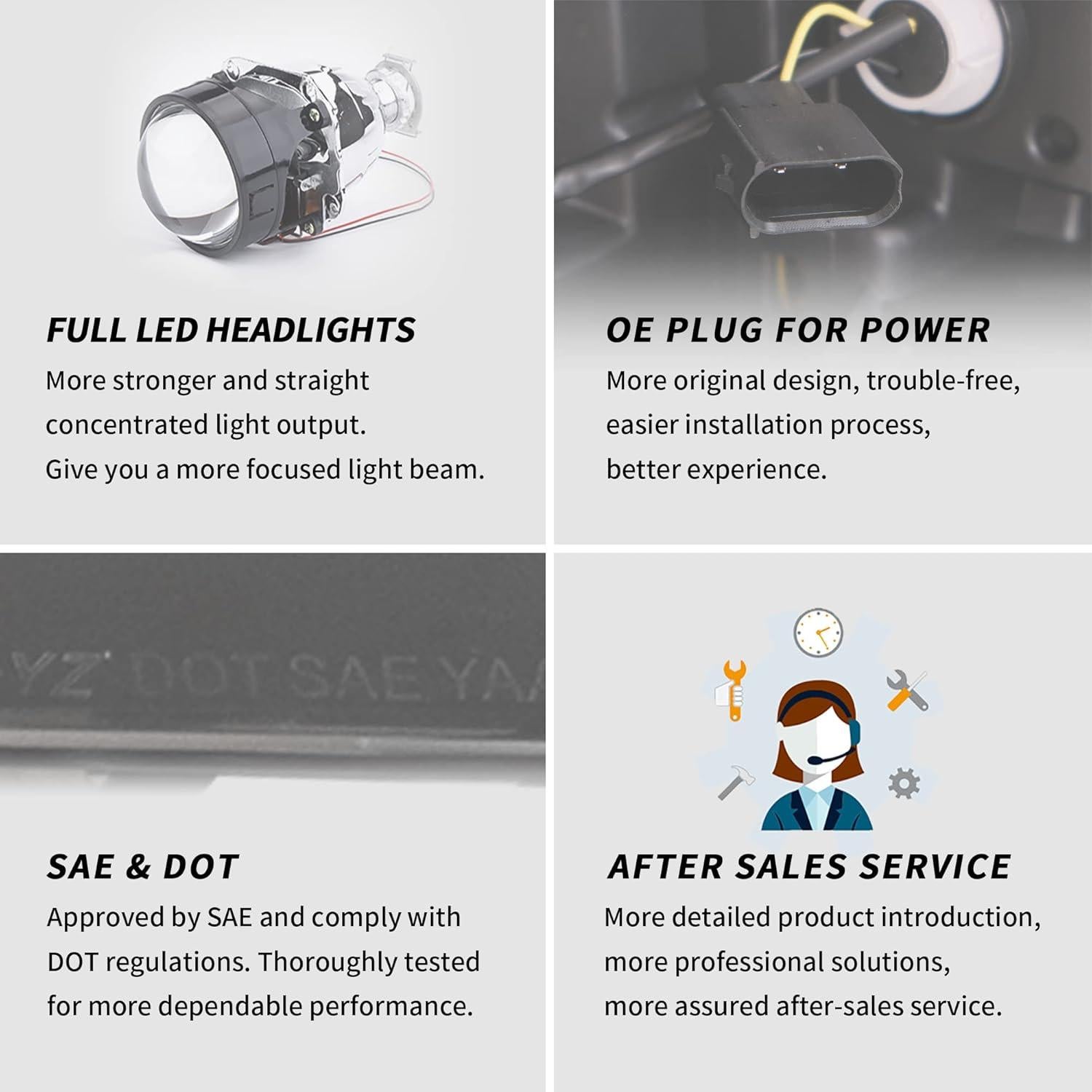 Faros LED VLAND para Chevrolet Camaro 2016-2018 LT, SS, RS, ZL