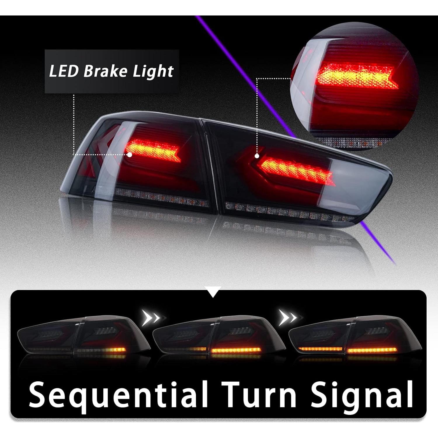 Luces traseras Archaic ahumadas para Mitsubishi Lancer EVO X 2008-2020