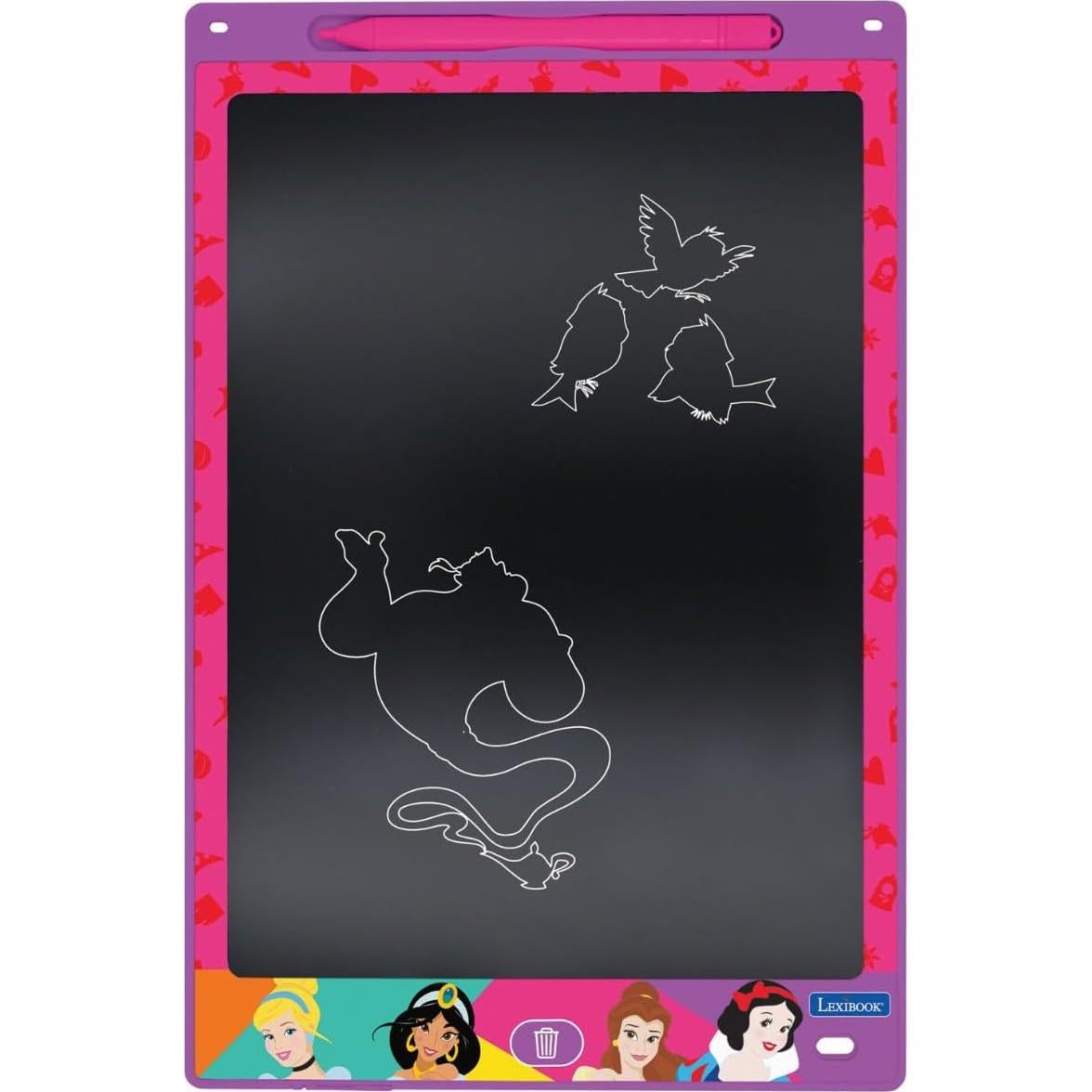 Pizarra Mágica Lexibook Princesas Disney 27,94 cm Rosa
