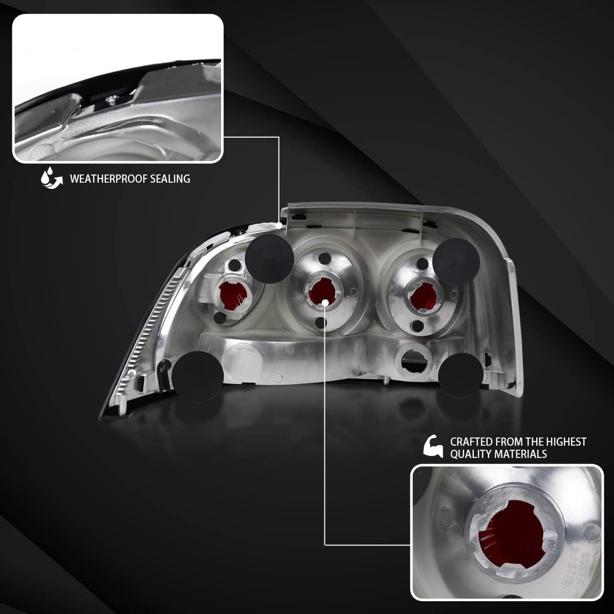 Lentes Traseros Ahumados Autozensation para Ford Mustang 1994-1998