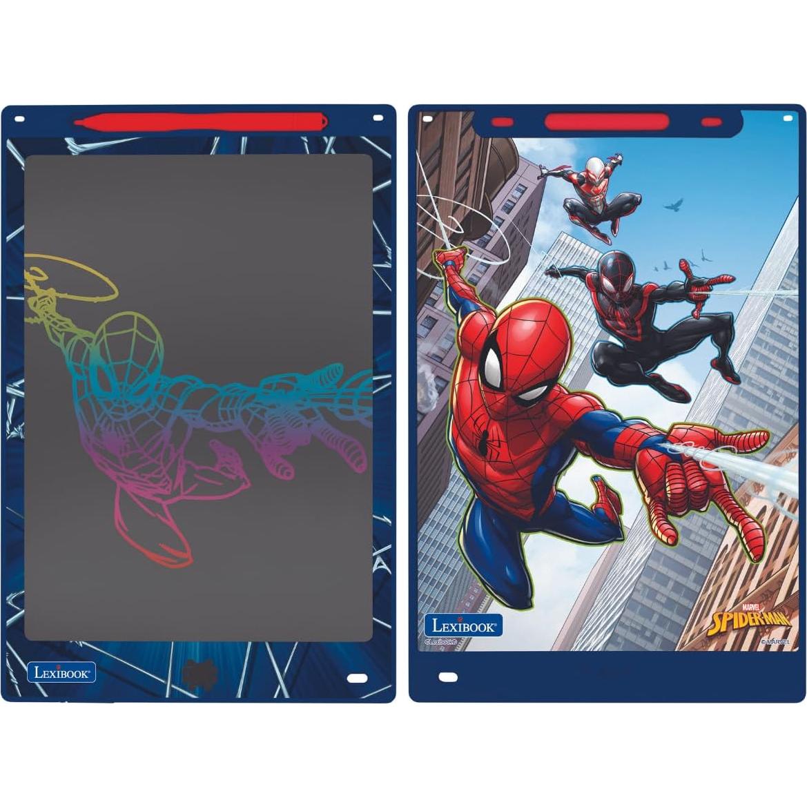 Pizarra Mágica Lexibook Spider-Man 28 cm con Plantillas