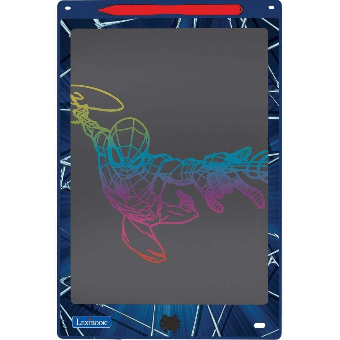 Pizarra Mágica Lexibook Spider-Man 28 cm con Plantillas