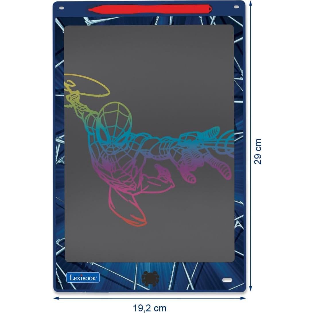 Pizarra Mágica Lexibook Spider-Man 28 cm con Plantillas