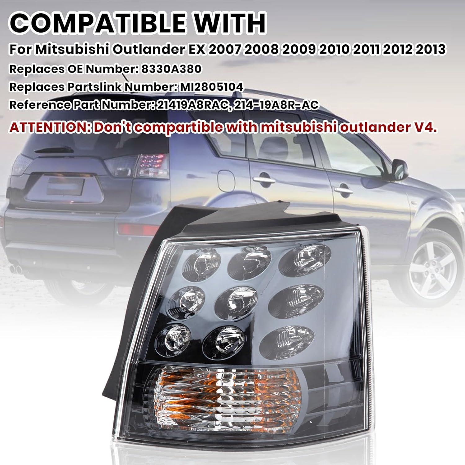 Luz Trasera Derecha Clidr para Mitsubishi Outlander EX 2007-2013