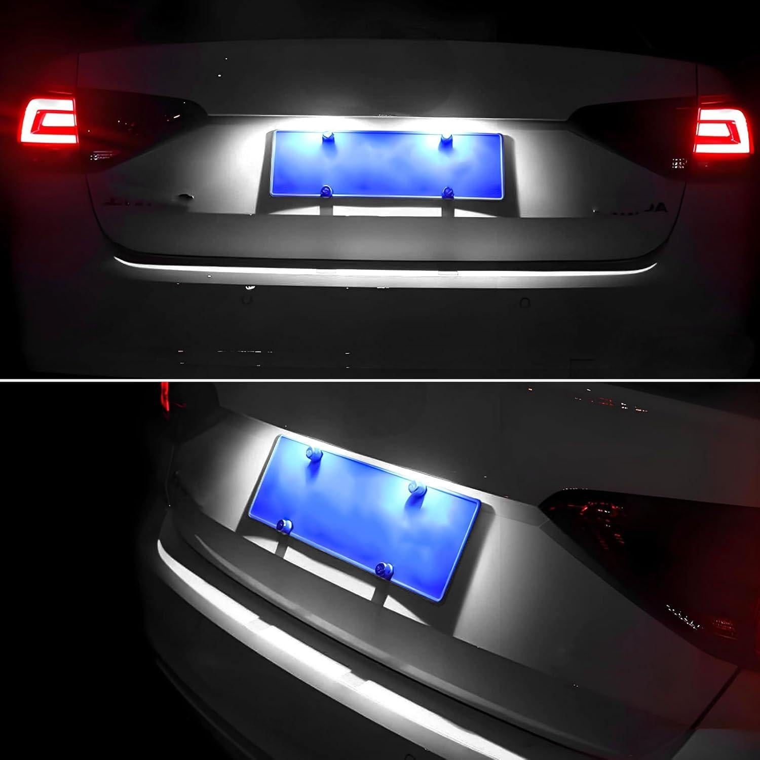 Luz de Placa de Licencia LED Hbxdeco 2 Pcs Impermeable 12V-24V