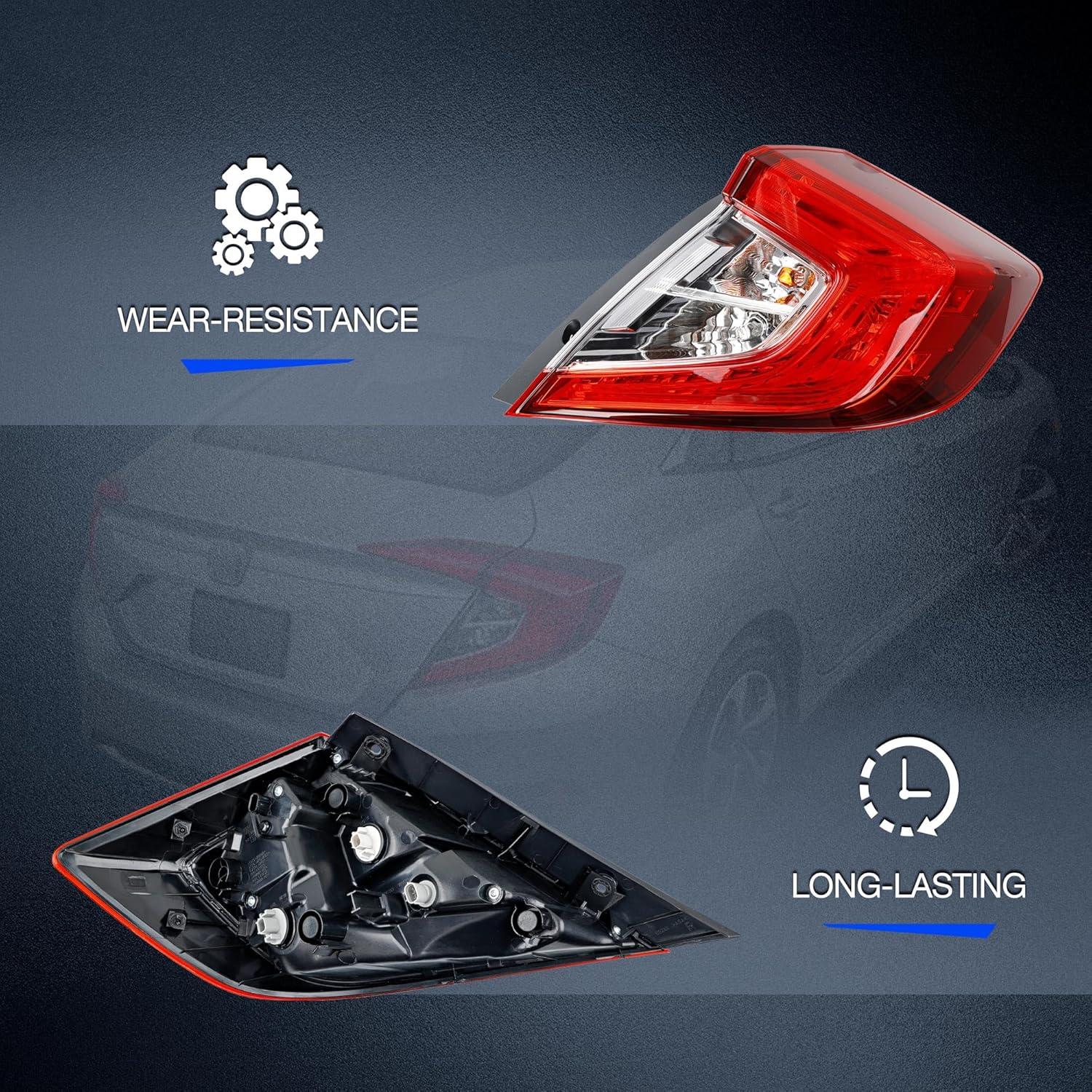 Luz de Freno Trasera Honda Civic Sedán 2016-2021 Misakomo