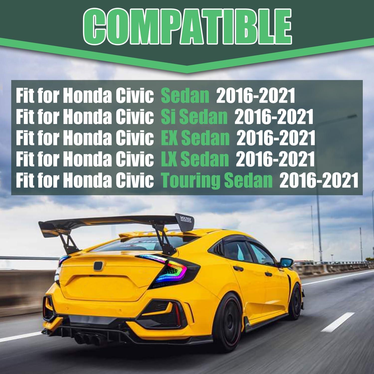 Luces Traseras LED RGB Letsdate para Honda Civic Sedan 2016-2021