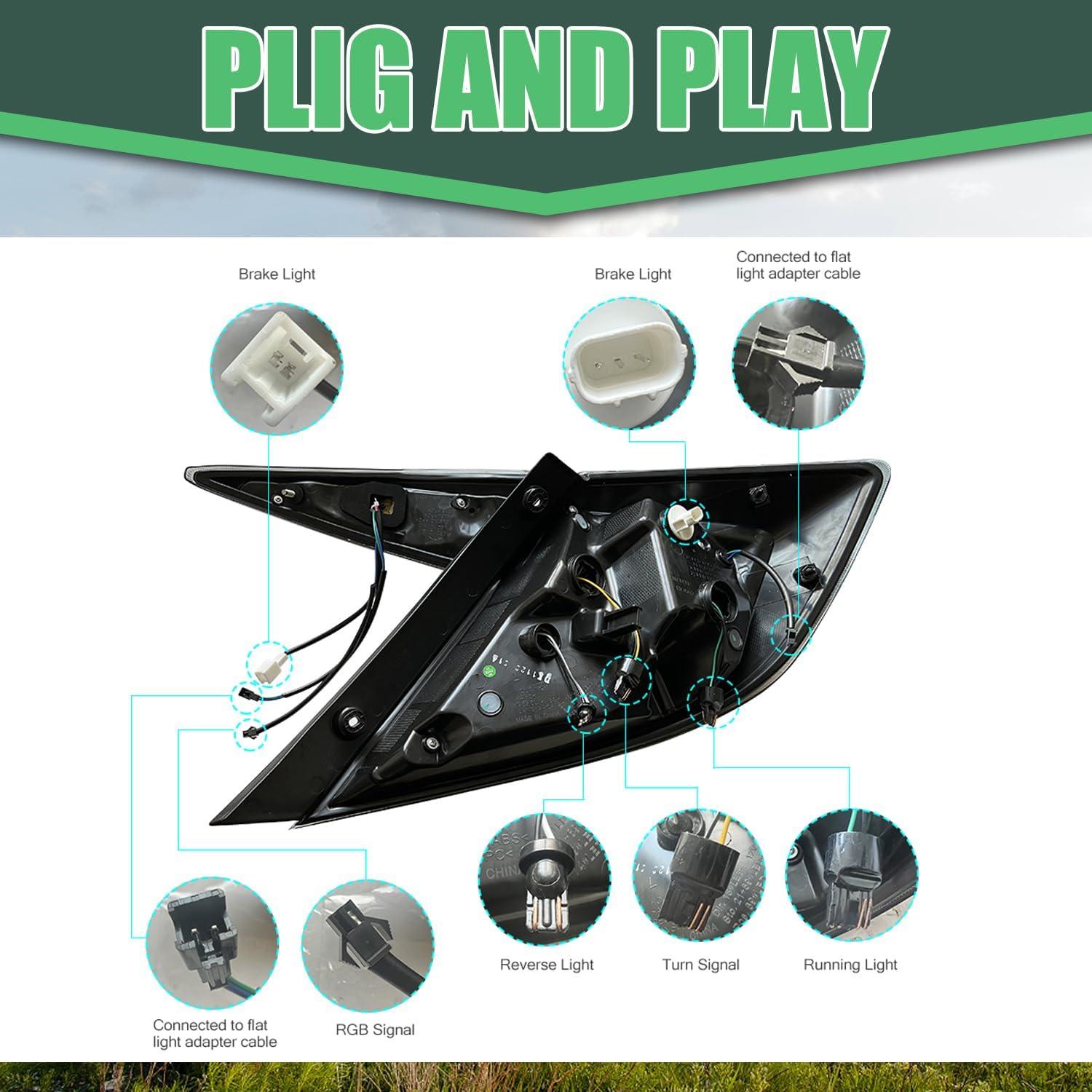 Luces Traseras LED RGB Letsdate para Honda Civic Sedan 2016-2021