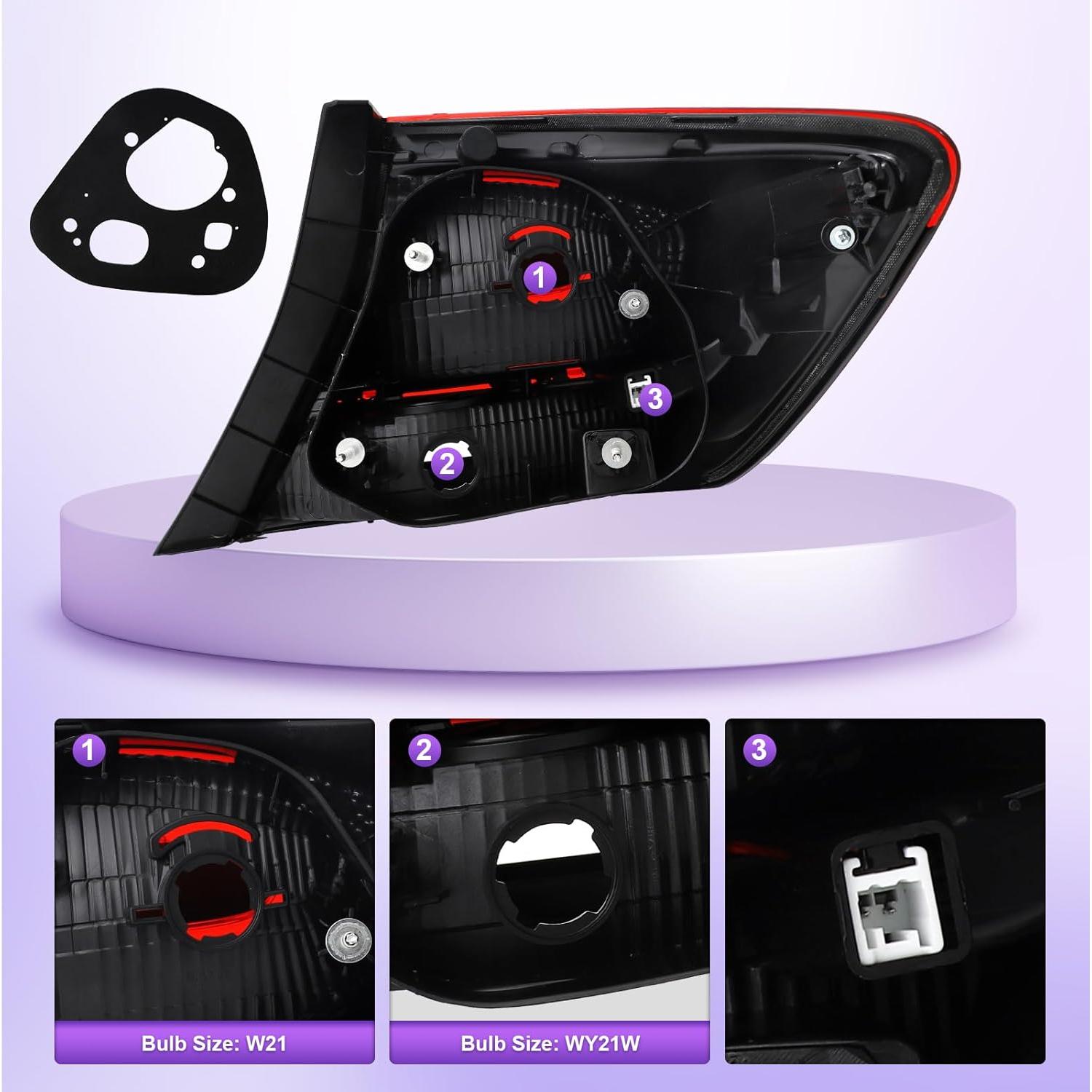 Luz Trasera Bincmay para Honda Civic 4 Puertas 2013-2015