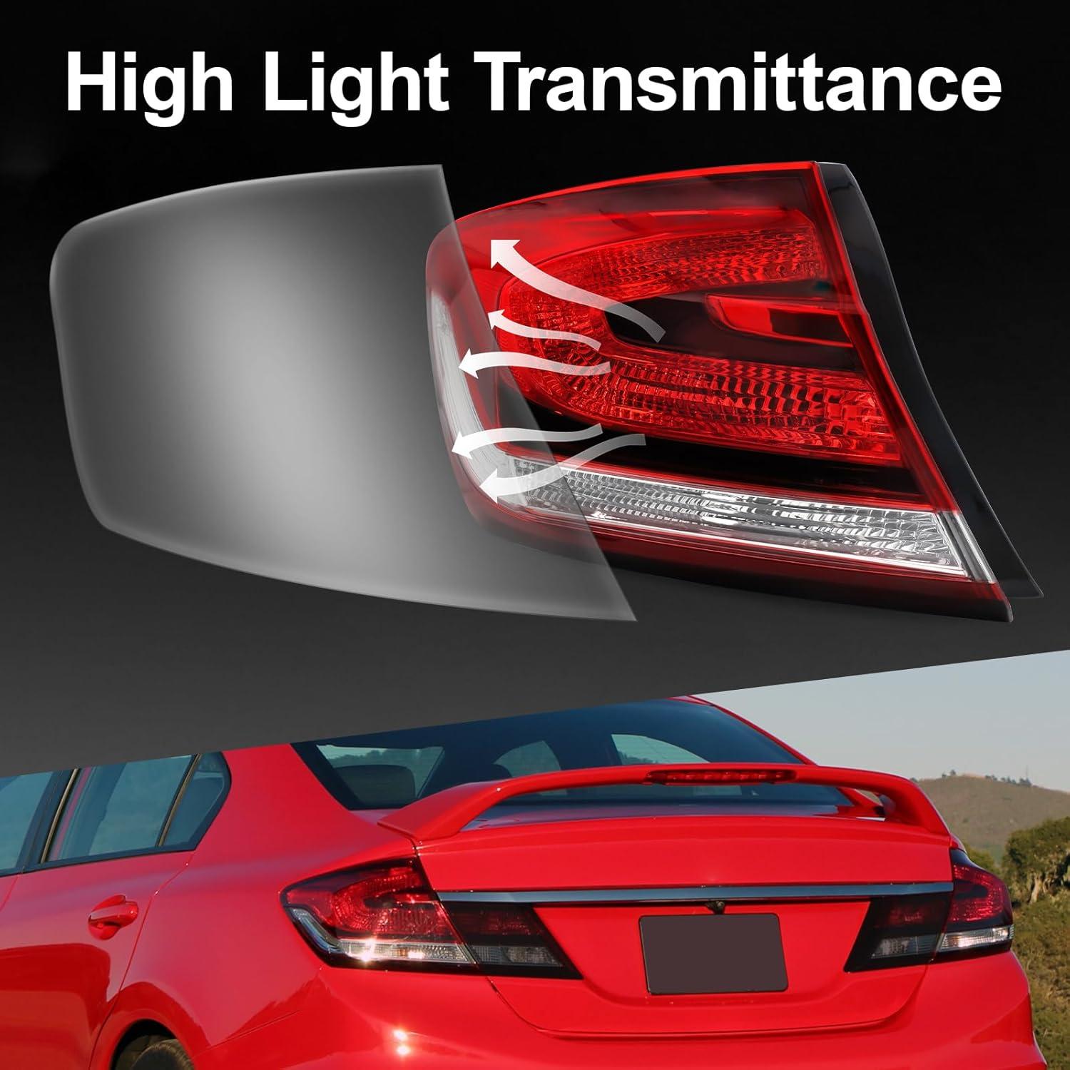 Luz Trasera Bincmay para Honda Civic 4 Puertas 2013-2015