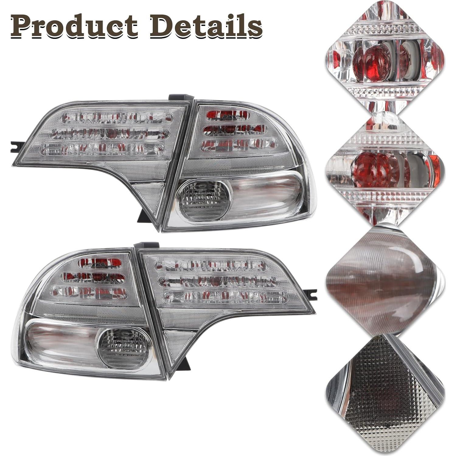 Conjunto de Lámpara Trasera KAMDKI para Honda Civic 2006-2011