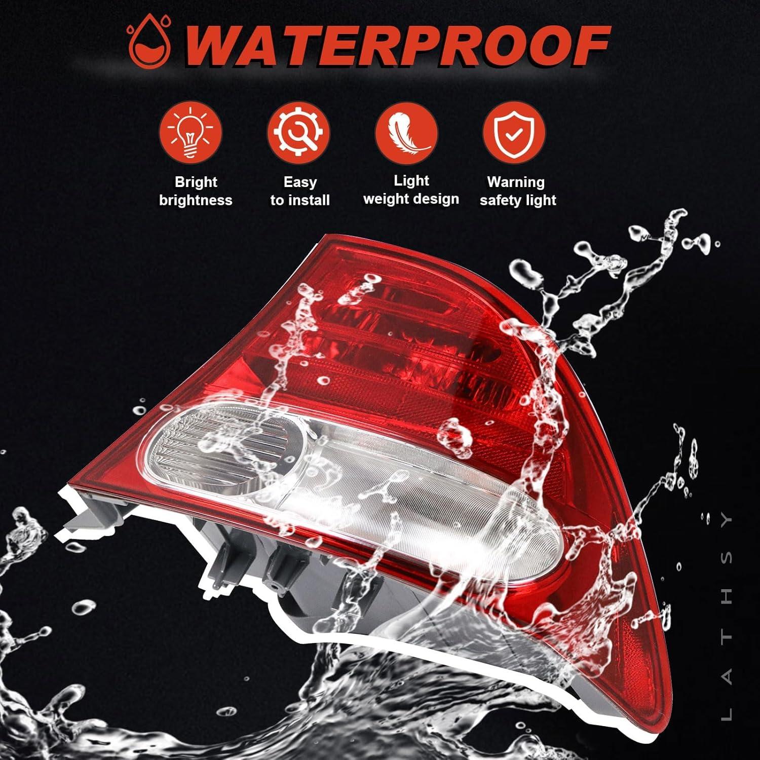 Luz Trasera Halógena Lathsy para Honda Civic 2009-2011 Derecho