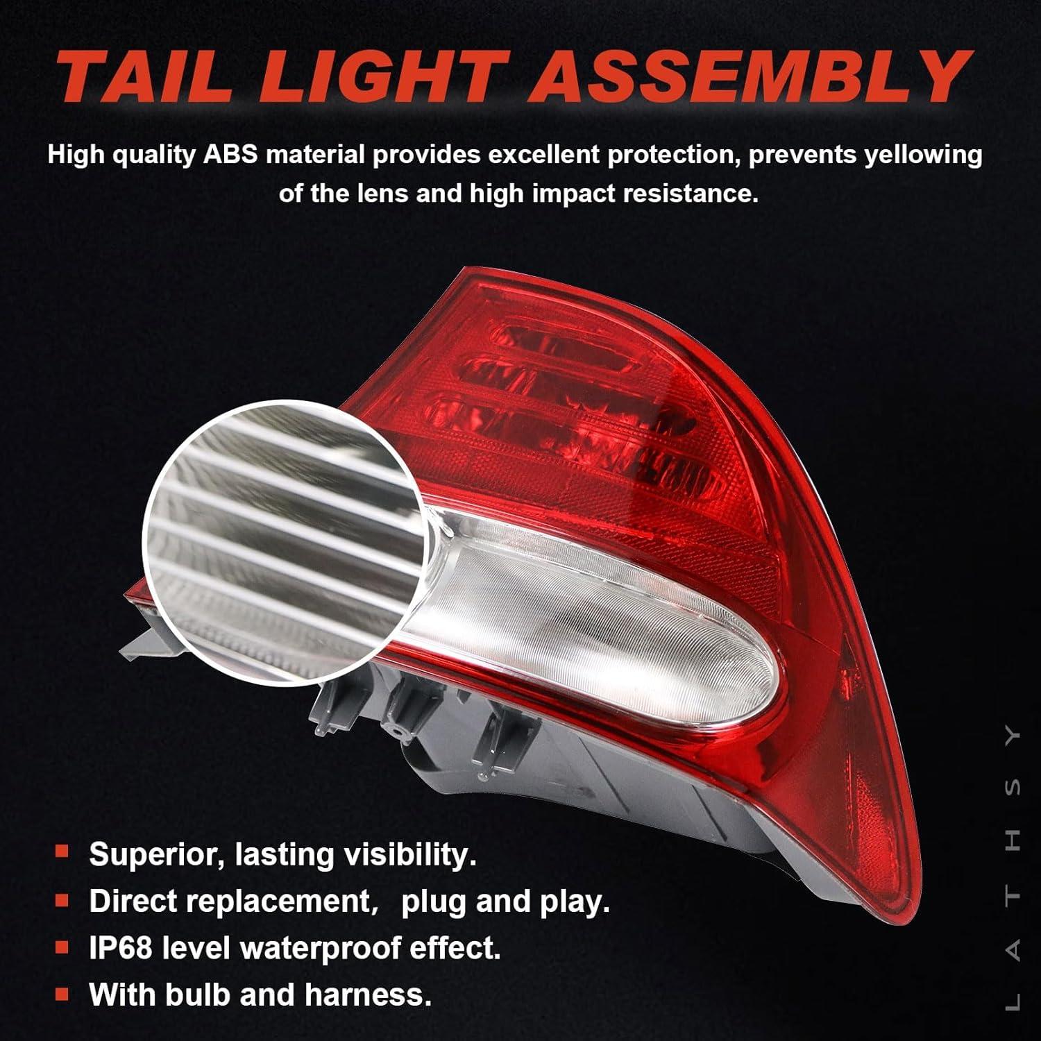 Luz Trasera Halógena Lathsy para Honda Civic 2009-2011 Derecho