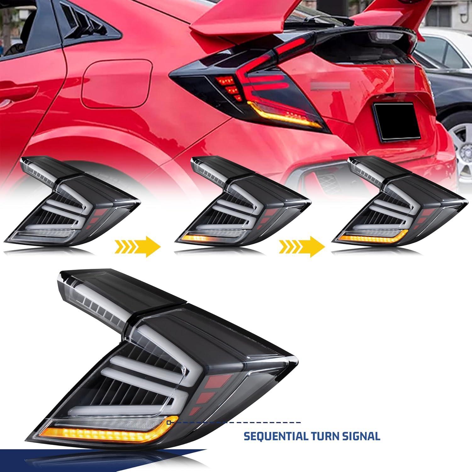 Luces Traseras LED Glistuning para Honda Civic 2016-2021