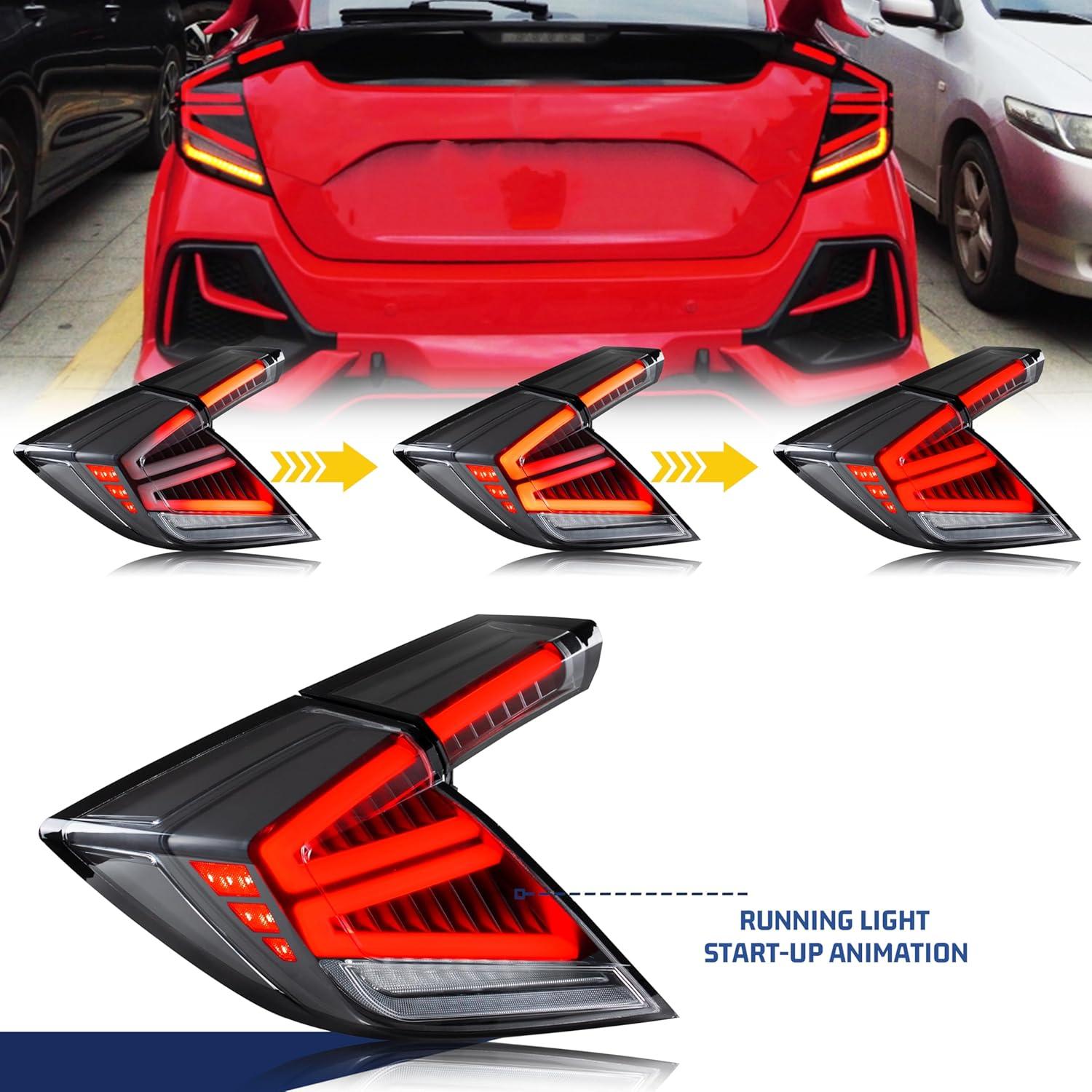 Luces Traseras LED Glistuning para Honda Civic 2016-2021