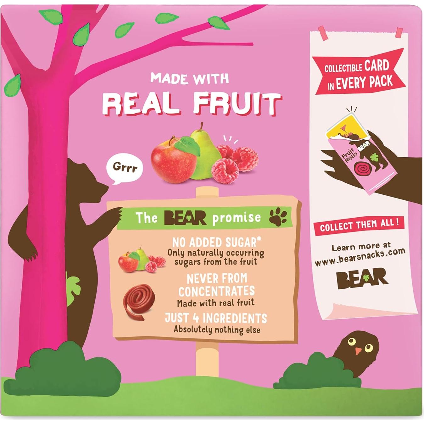 Rollos de Fruta BEAR Yoyo 99.22 g - Snack Saludable