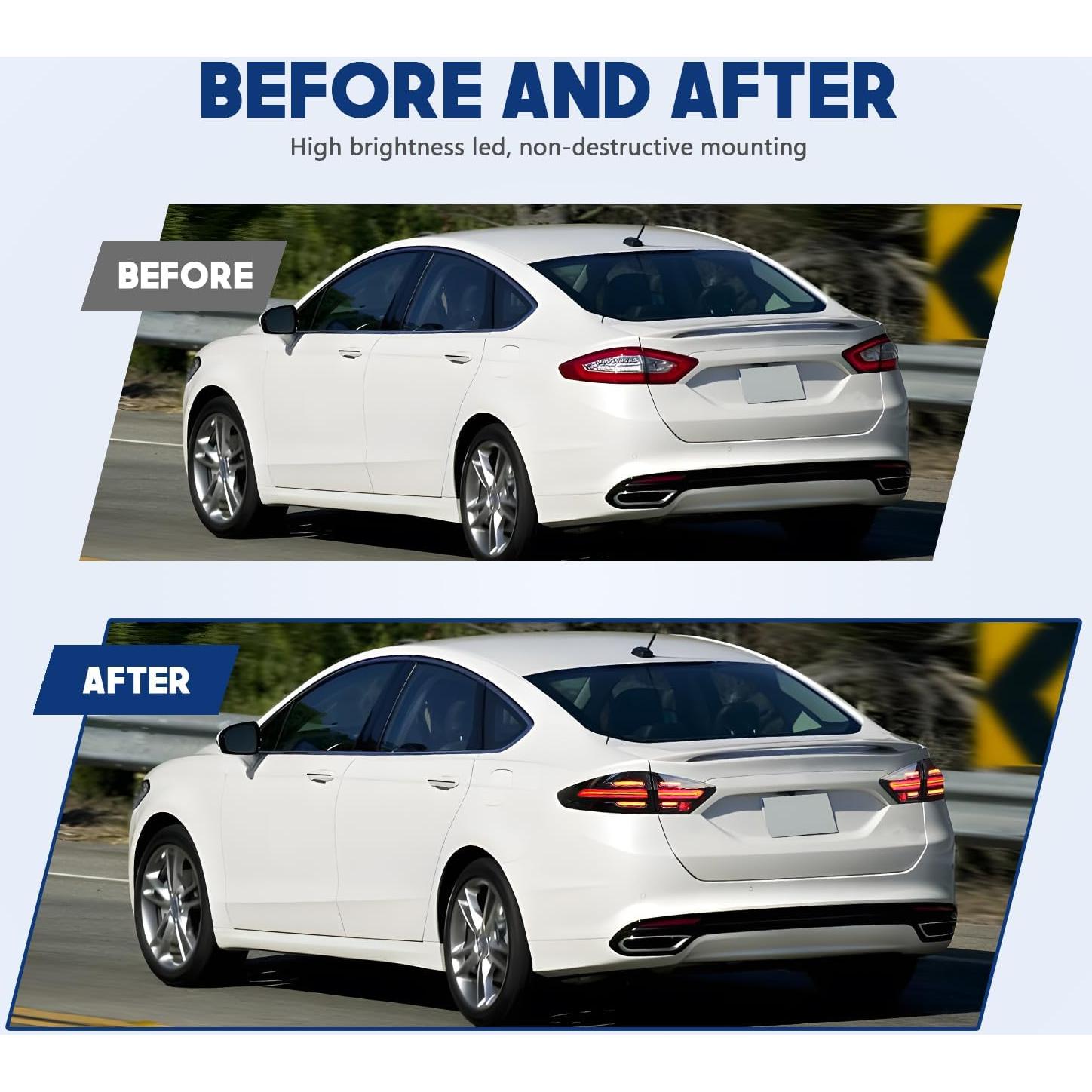 Luces Traseras LED HCMOTIONZ Ford Fusion Mondeo 2013-2016