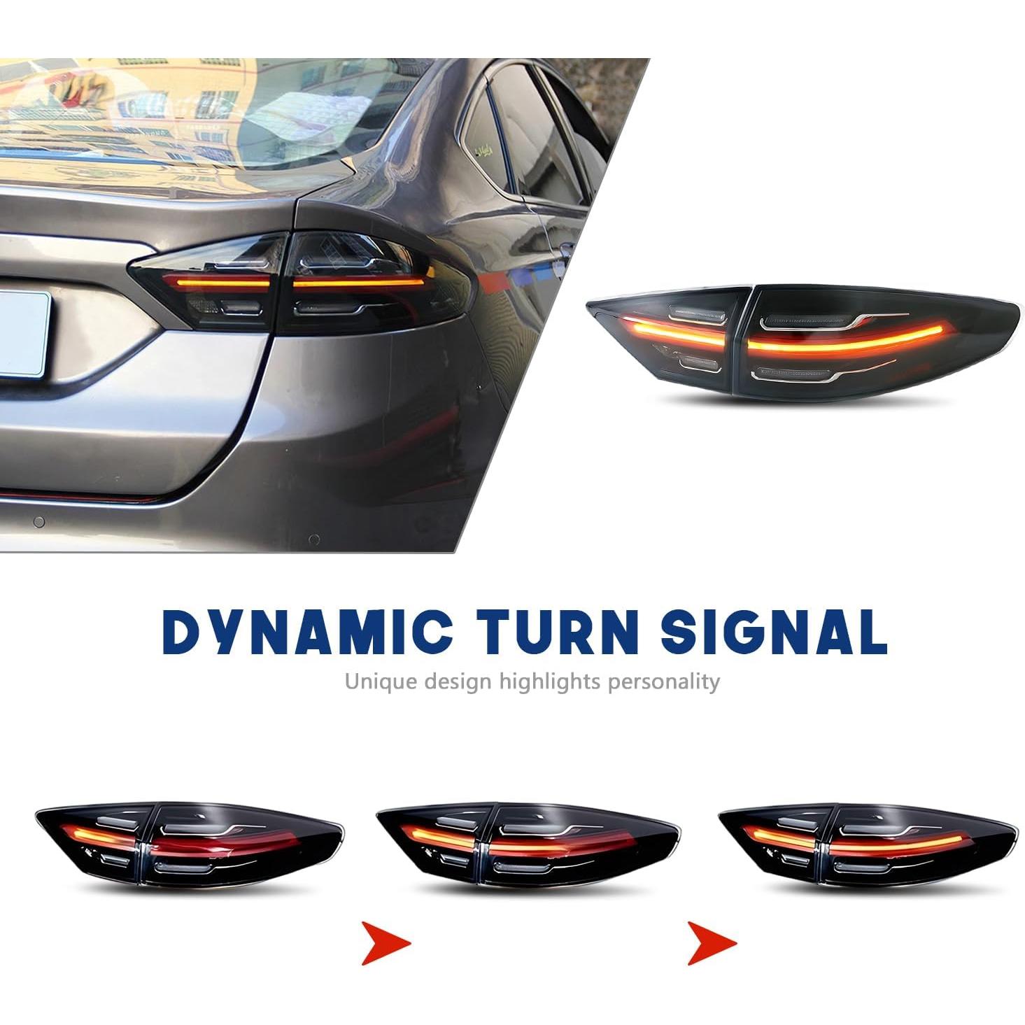 Luces Traseras LED HCMOTIONZ Ford Fusion Mondeo 2013-2016