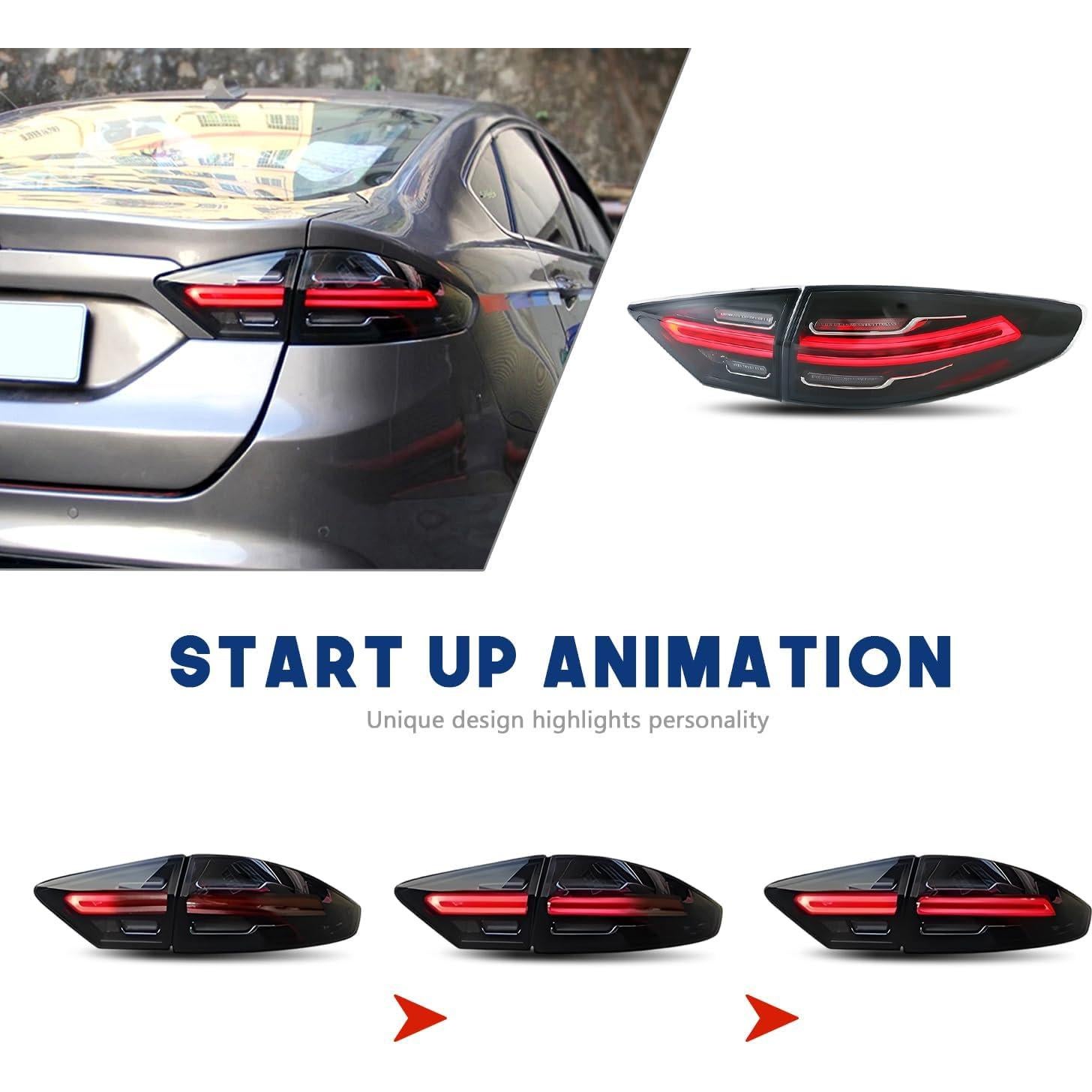 Luces Traseras LED HCMOTIONZ Ford Fusion Mondeo 2013-2016