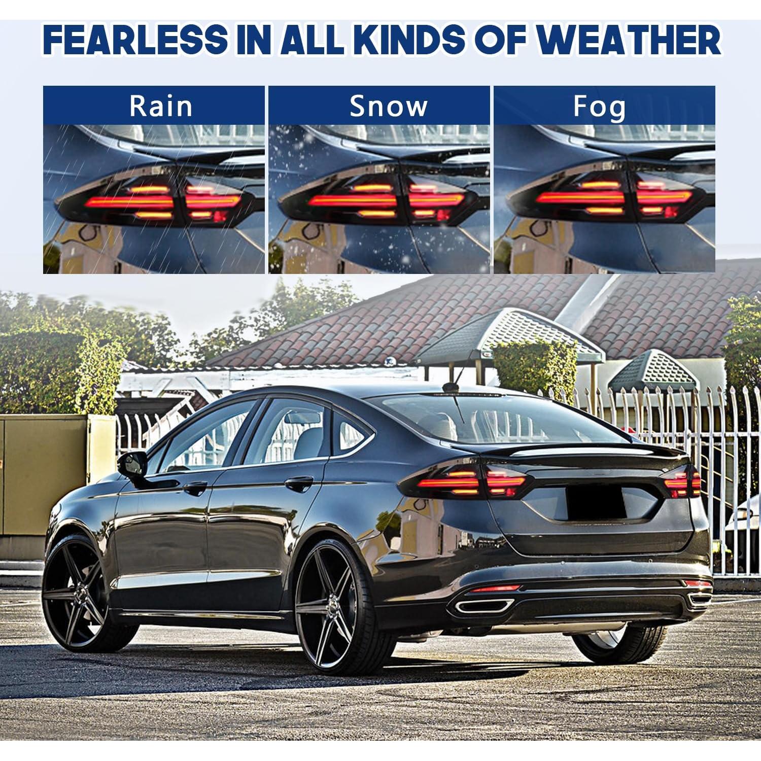 Luces Traseras LED HCMOTIONZ Ford Fusion Mondeo 2013-2016