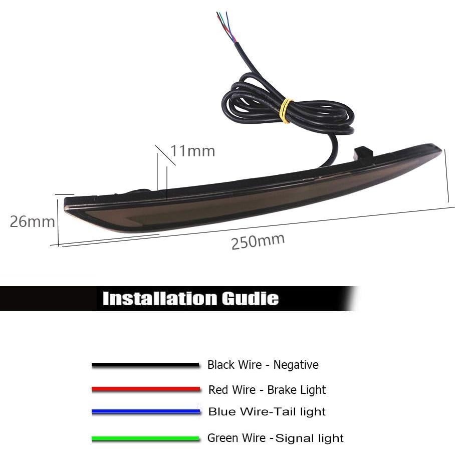 Lente Ahumada LED GTINTHEBOX para Ford Fusion Mondeo 2013-2018