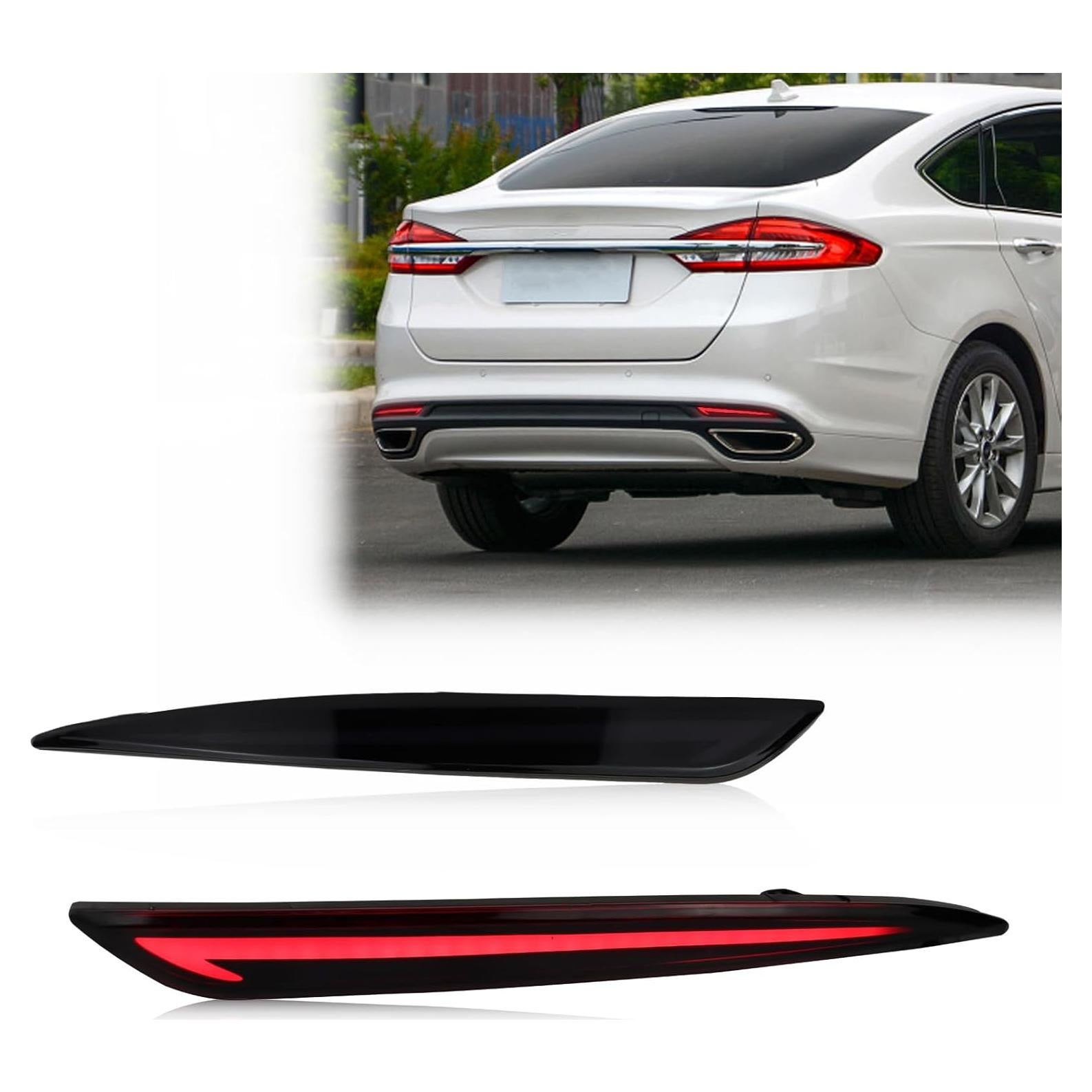 Reflector LED Rojo GEEGEETOP para Ford Fusion 2013-2020