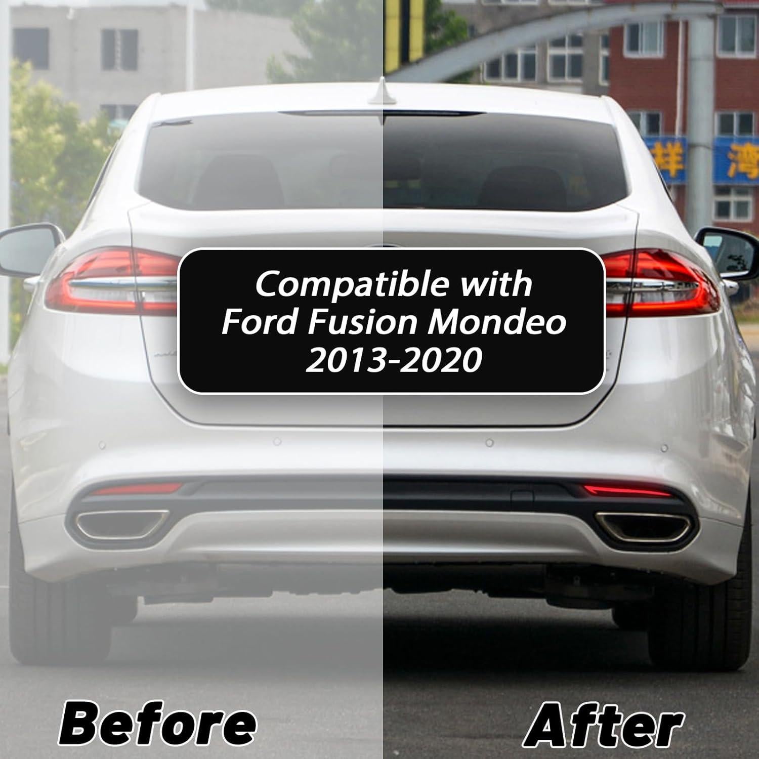 Reflector LED Rojo GEEGEETOP para Ford Fusion 2013-2020