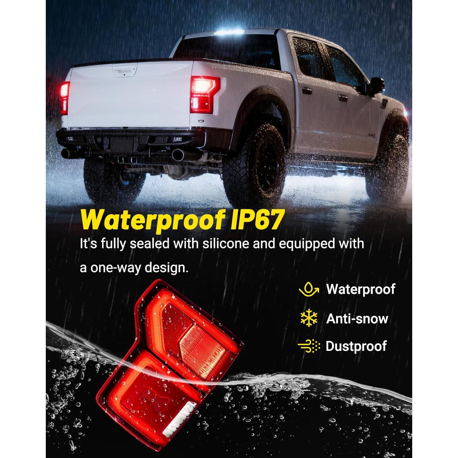 Luz Trasera LED SPBREW para Ford F-150 2018-2020 Izquierda
